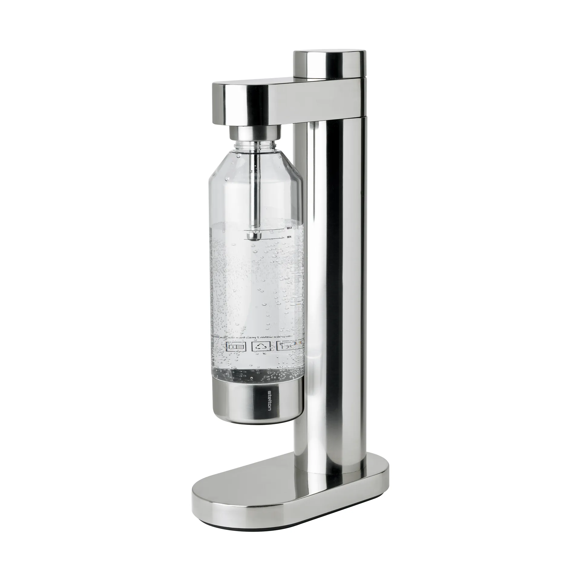 Gasatore acqua frizzante Brus, Steel Stelton