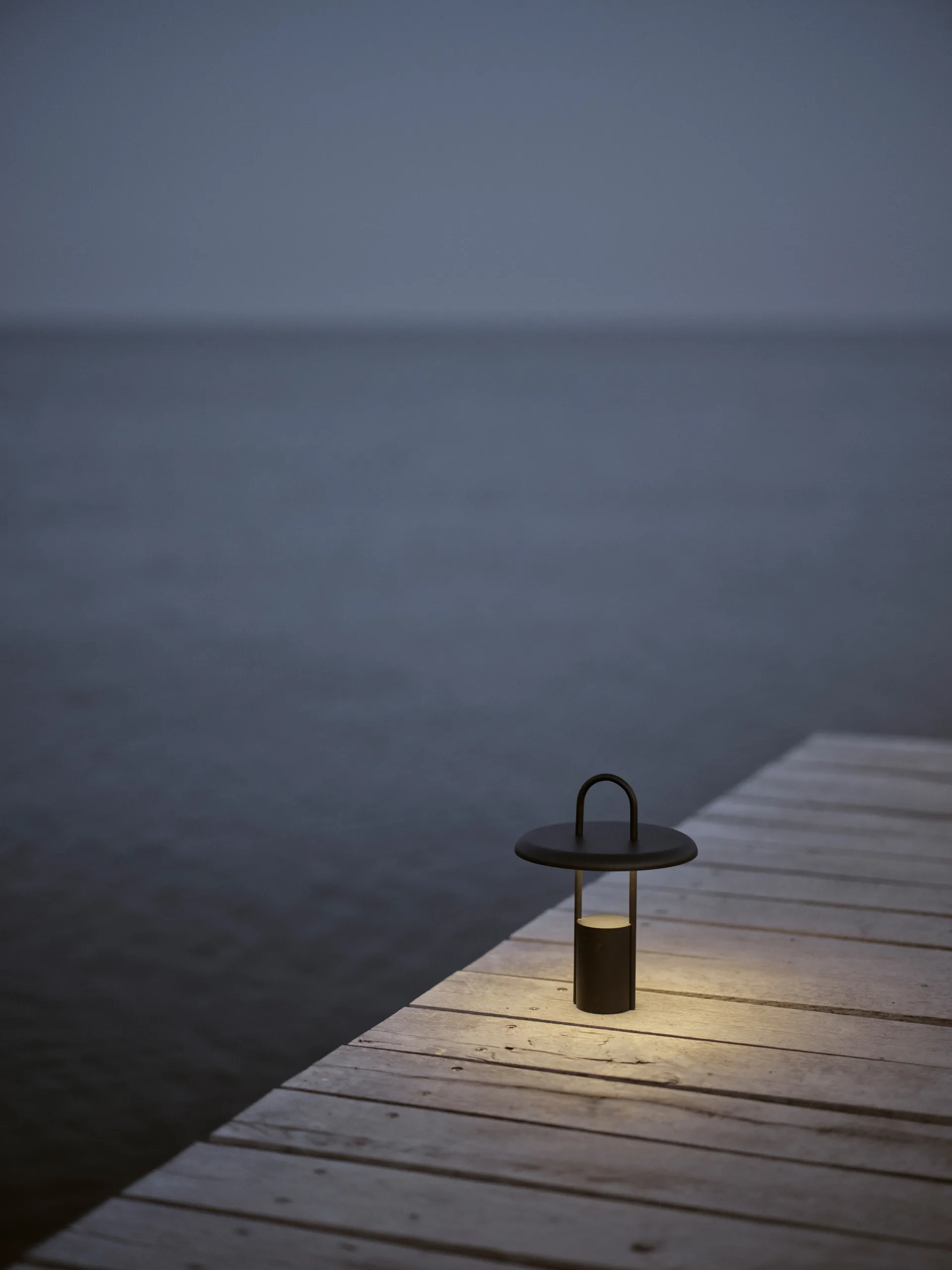 Lampada LED portatile Pier 25 cm, Nero Stelton