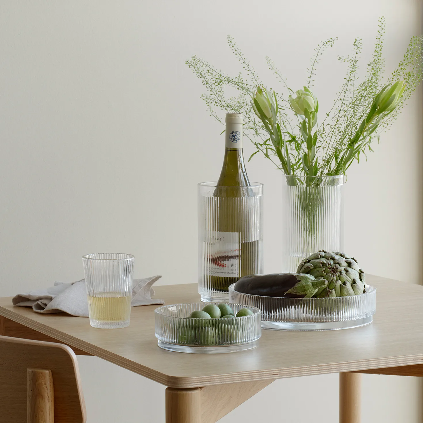 Pilastro ciotola da portata Ø23 cm, Trasparente Stelton
