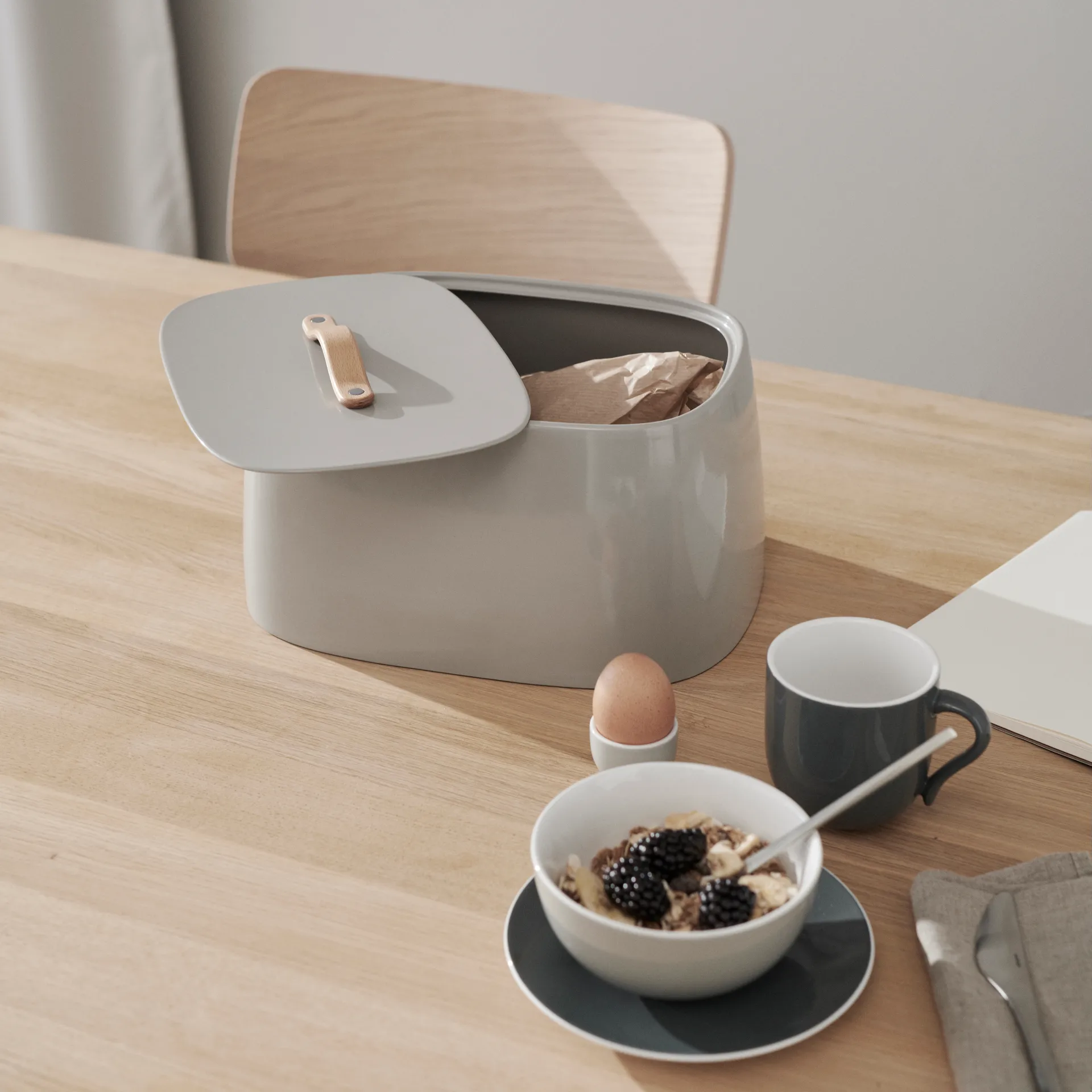 Portapane Emma , Grigio Stelton