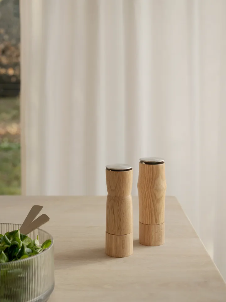 Macina sale e pepe doppio in acciaio Bisetti con macina in ceramica
