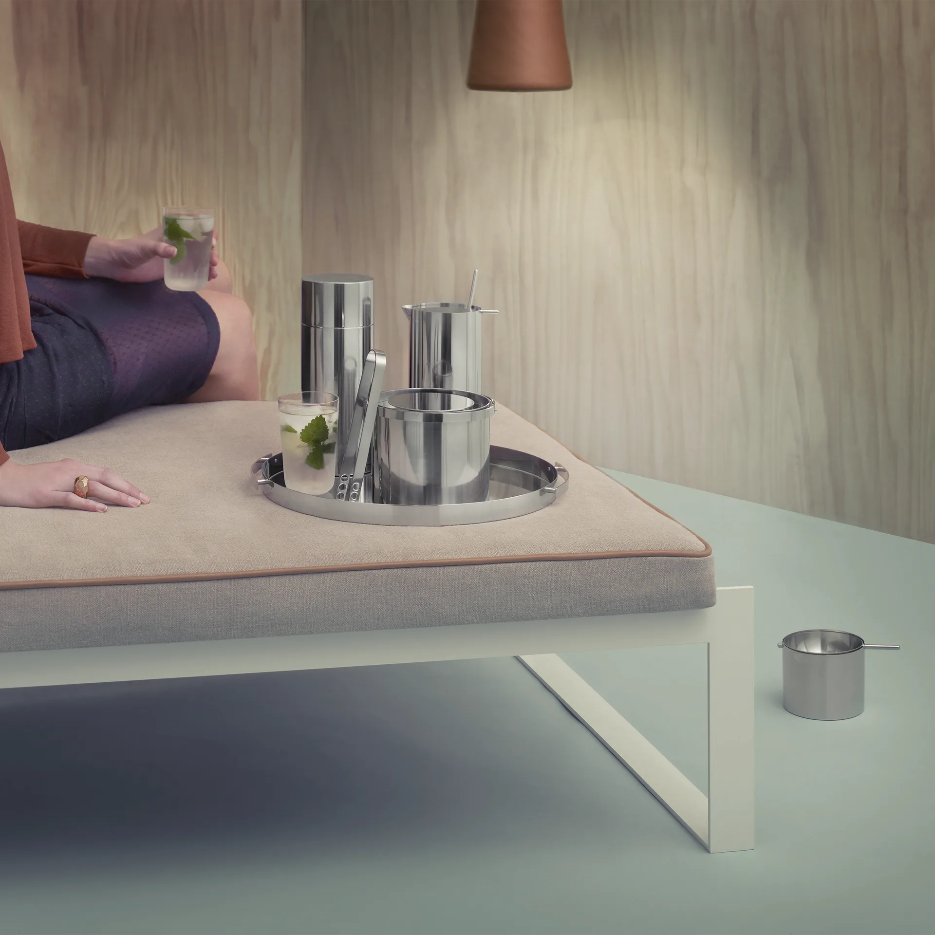 Shaker da cocktail AJ Cylinda-line 0,75 L, Acciaio inossidabile Stelton