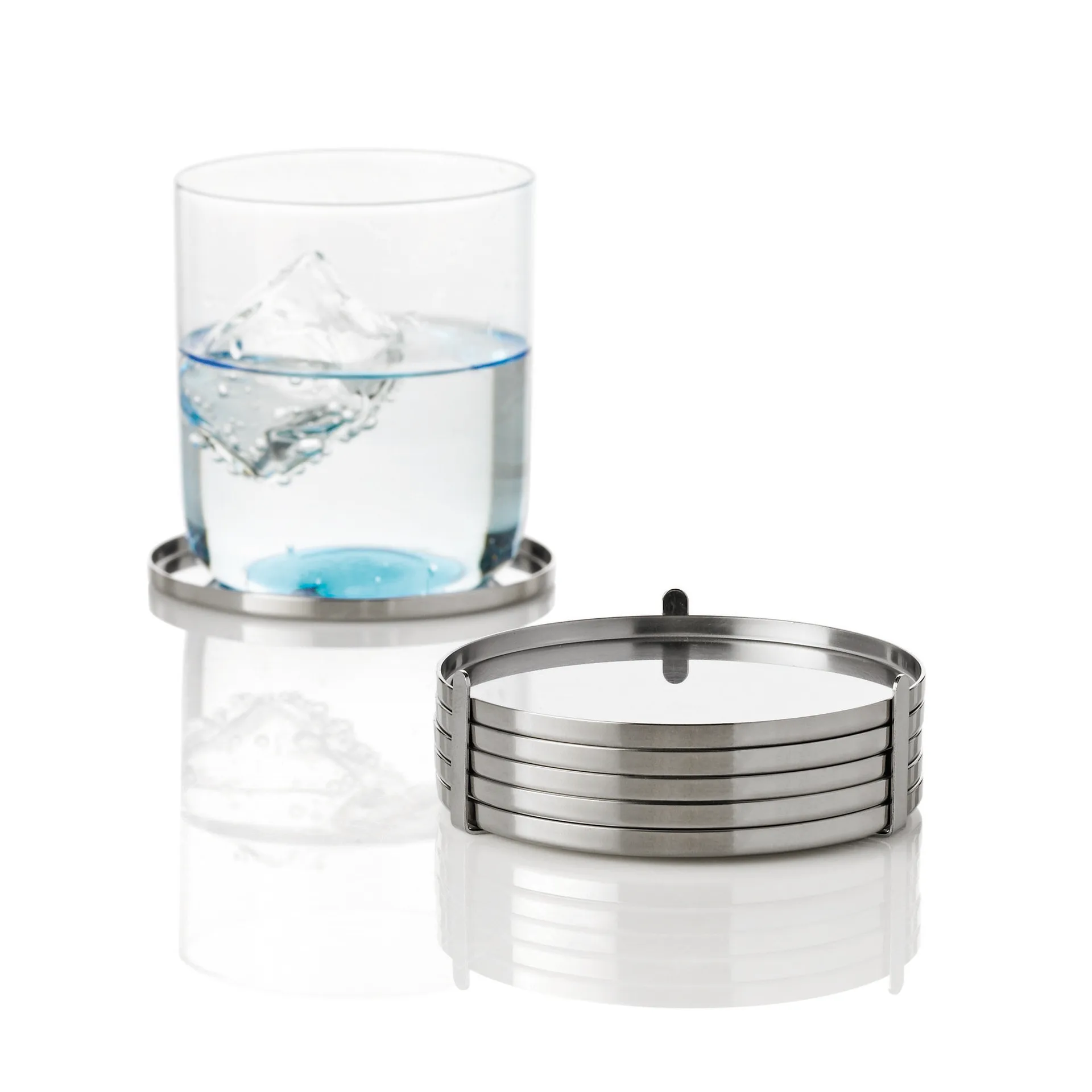 Sottobicchieri AJ, acciaio inossidabile Stelton