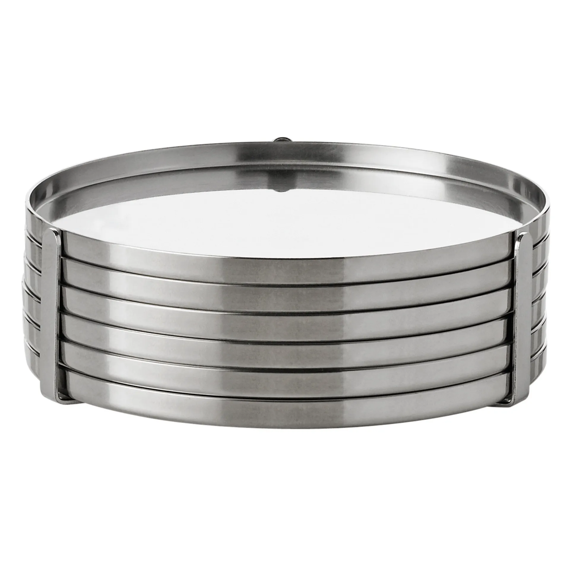 Sottobicchieri AJ, acciaio inossidabile Stelton