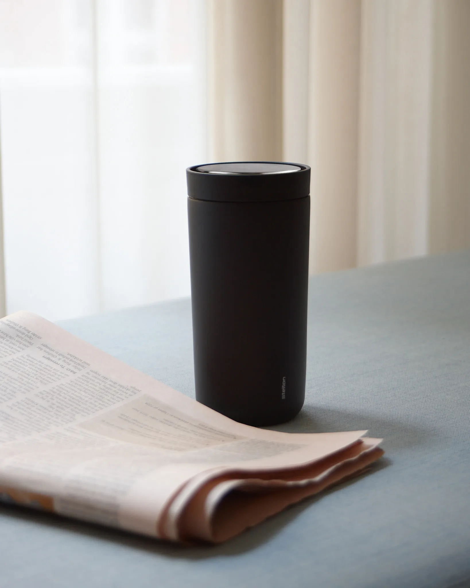 Tazza da termos To Go Click 0,2 l, Soft black Stelton