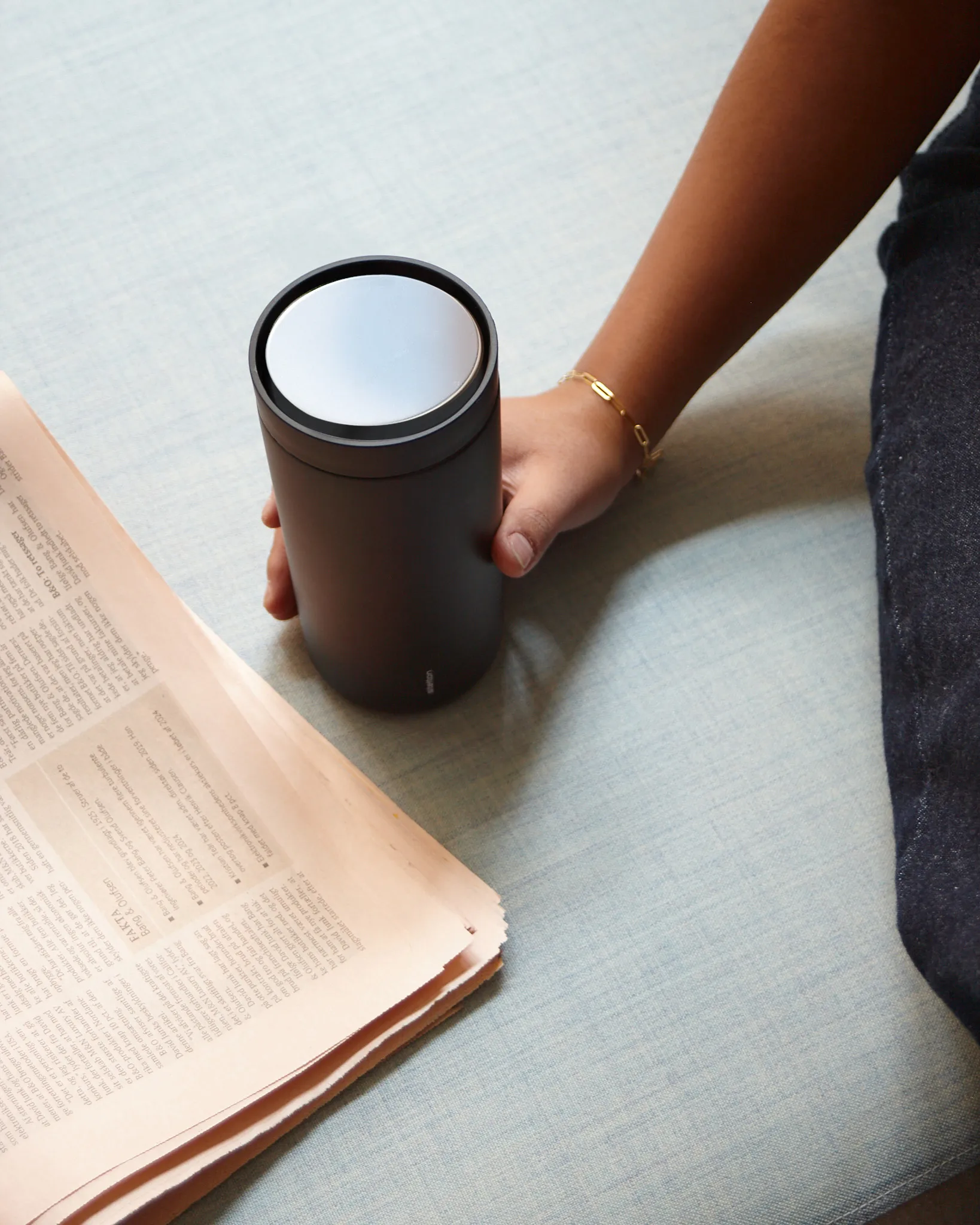 Tazza da termos To Go Click 0,2 l, Soft black Stelton