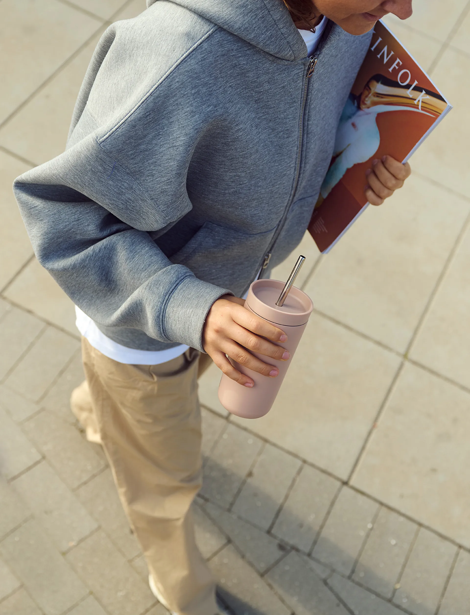 Tazza termica con cannuccia To Go Sip 0,4 L, Bruyère Stelton