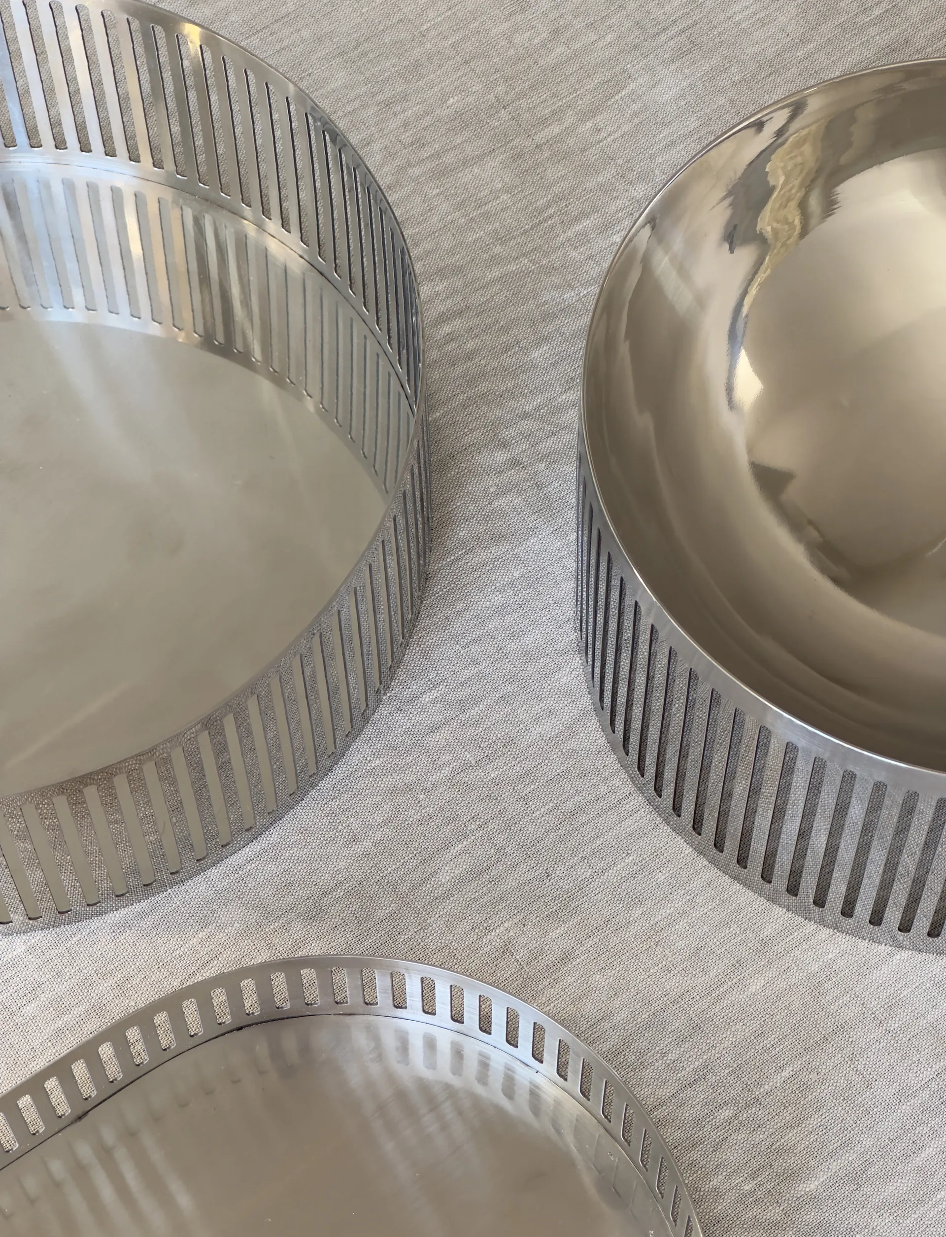 Vassoio Orlo acciaio, Ø17 cm Stelton