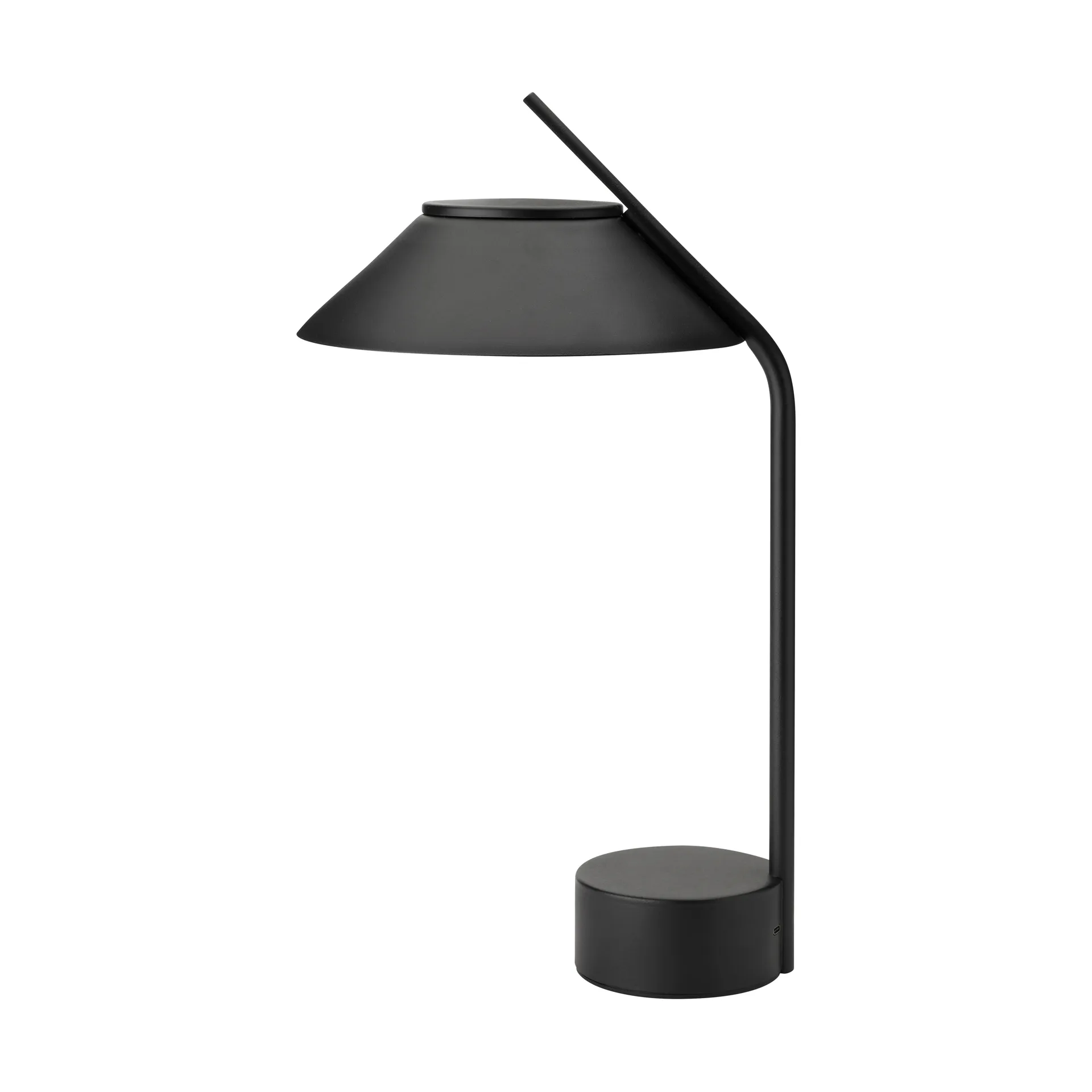 Vinkel LED lampada da tavolo portatile, Nero Stelton