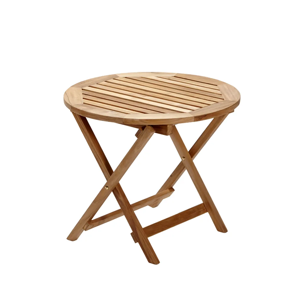 Tavolino Alnö Ø55 cm, Teak Stockamöllan