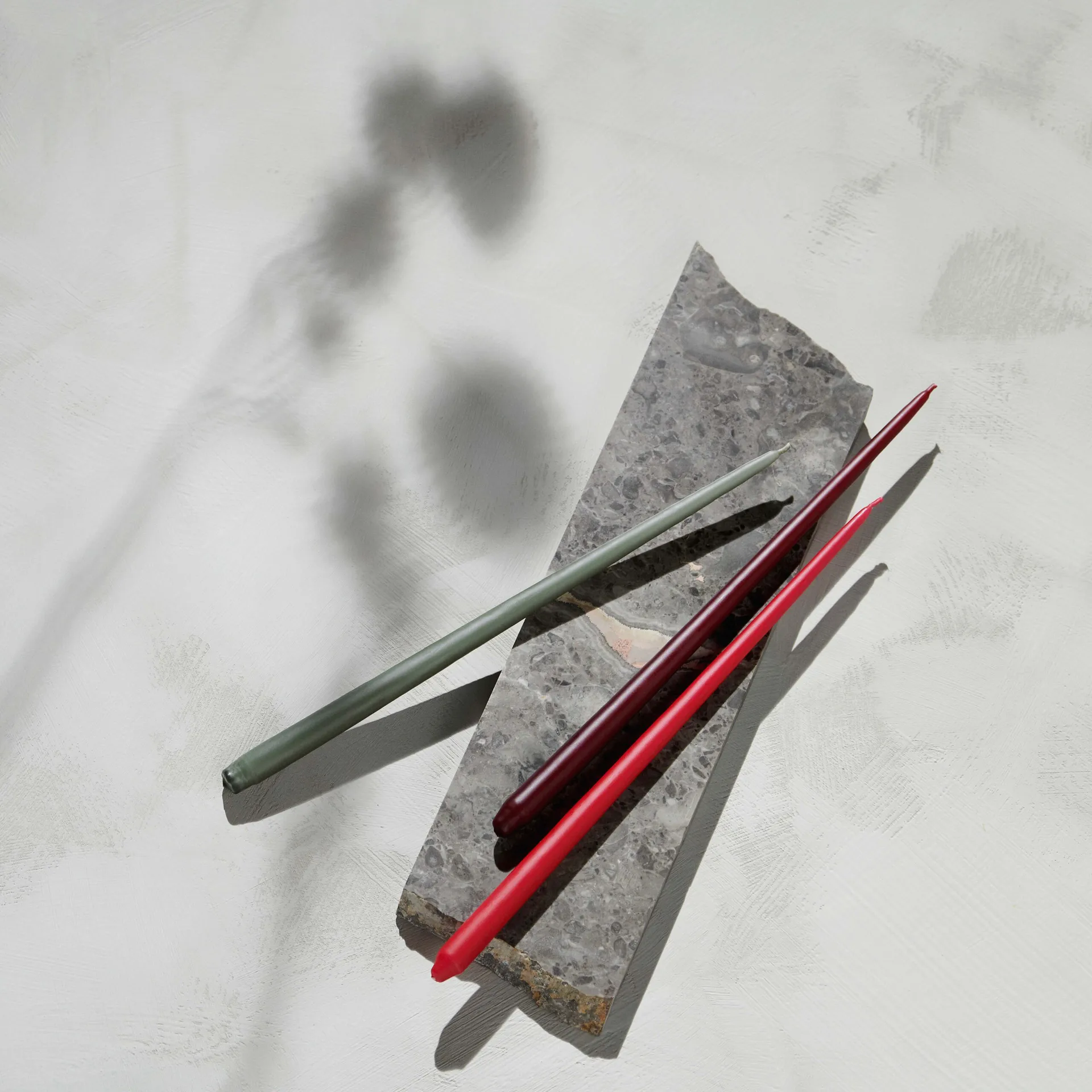 Candela STOFF by ester & erik, confezione da 6, Rosso STOFF