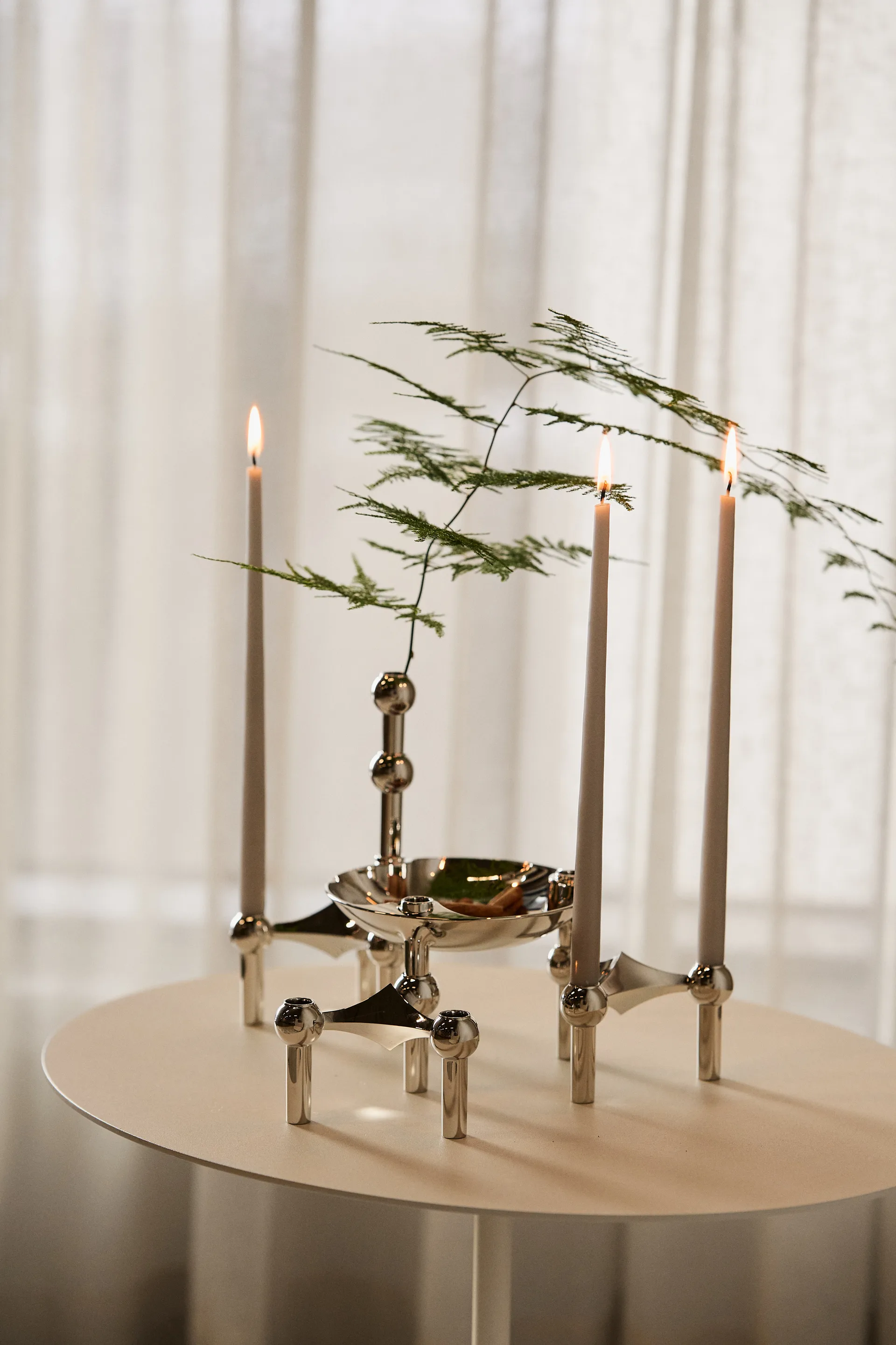 Candela STOFF by ester & erik, confezione da 6, sand STOFF