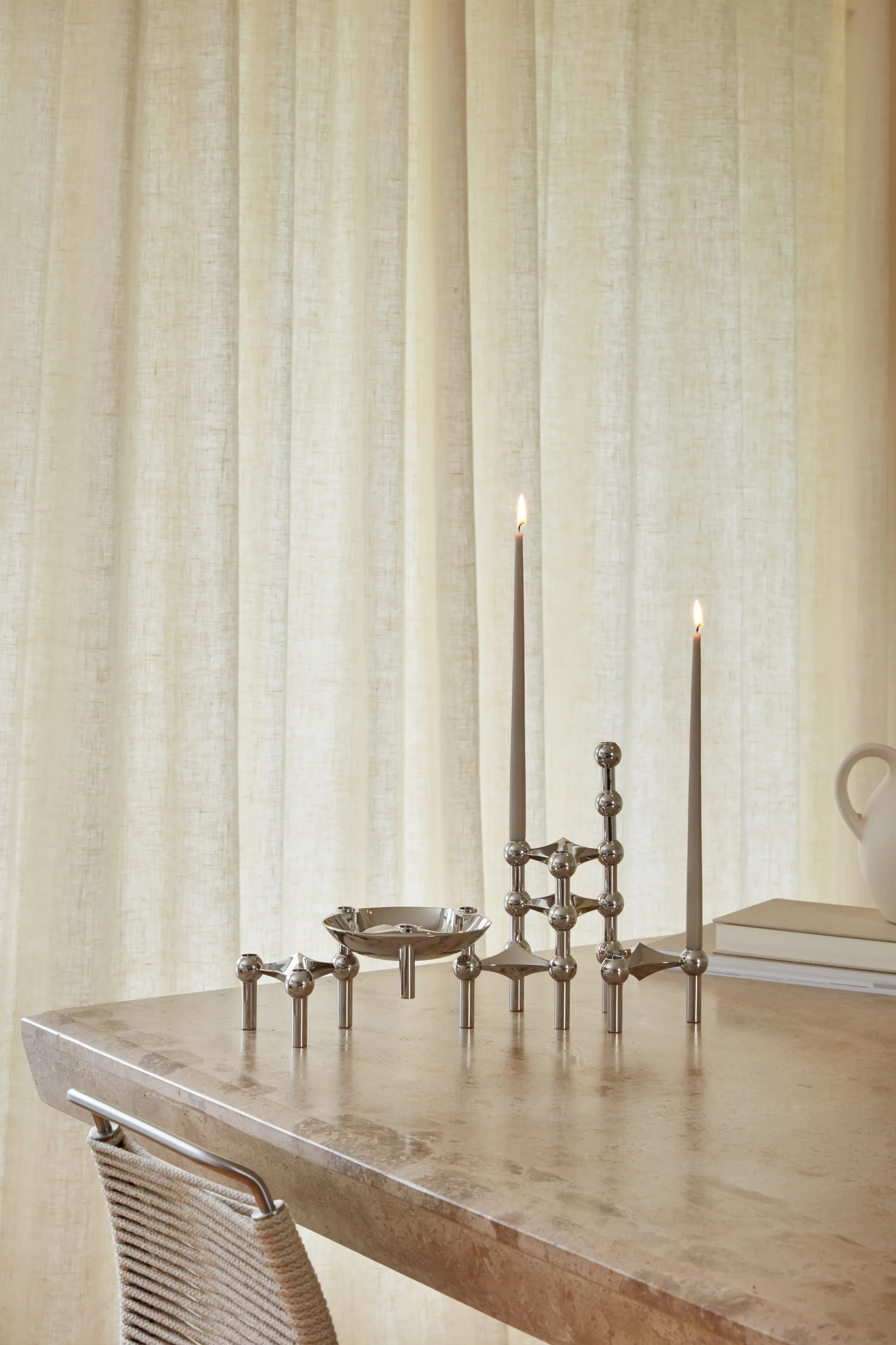 Candela STOFF by ester & erik, confezione da 6, sand STOFF
