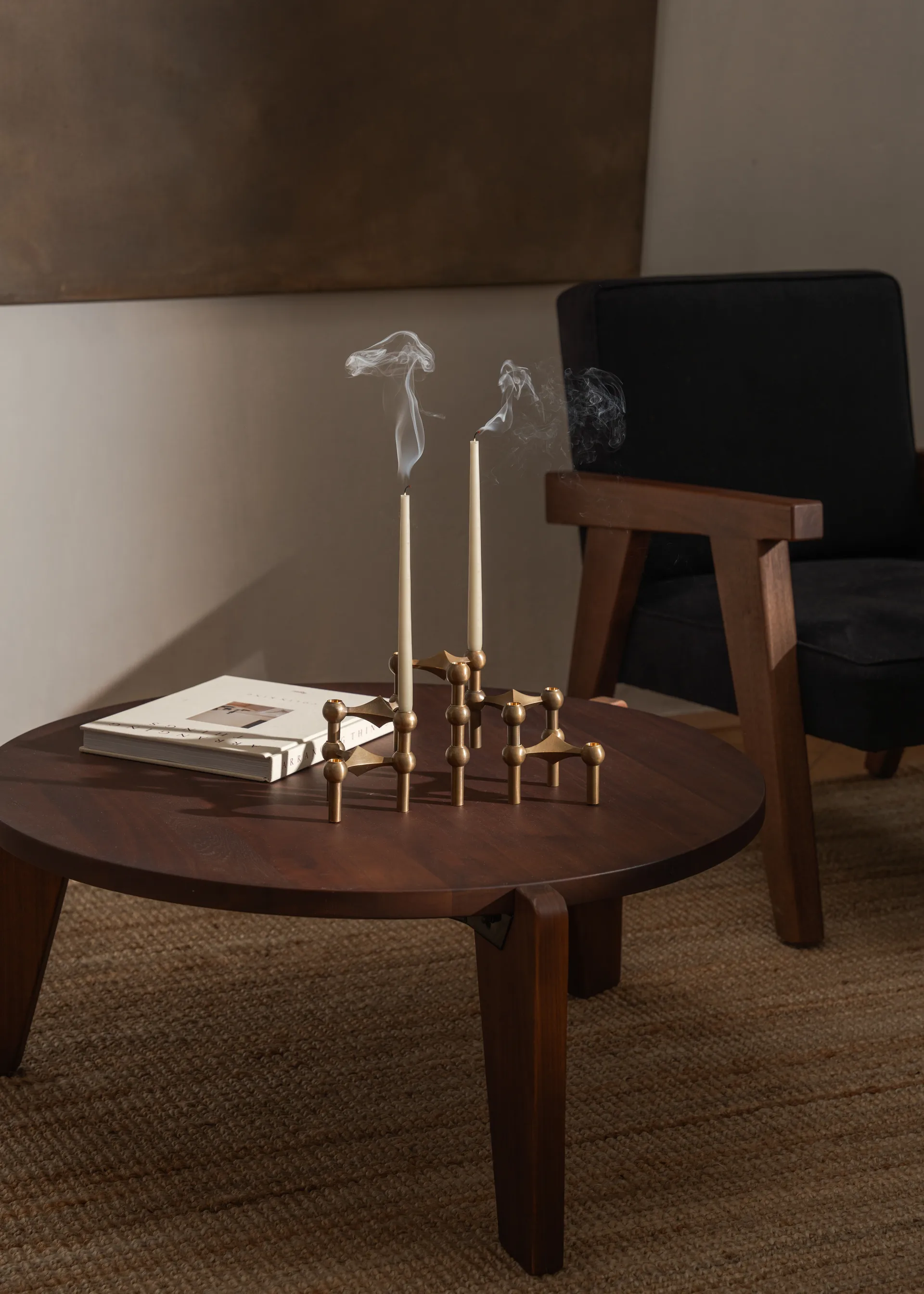 Candela STOFF by ester & erik grande, confezione da 4, Off-white STOFF