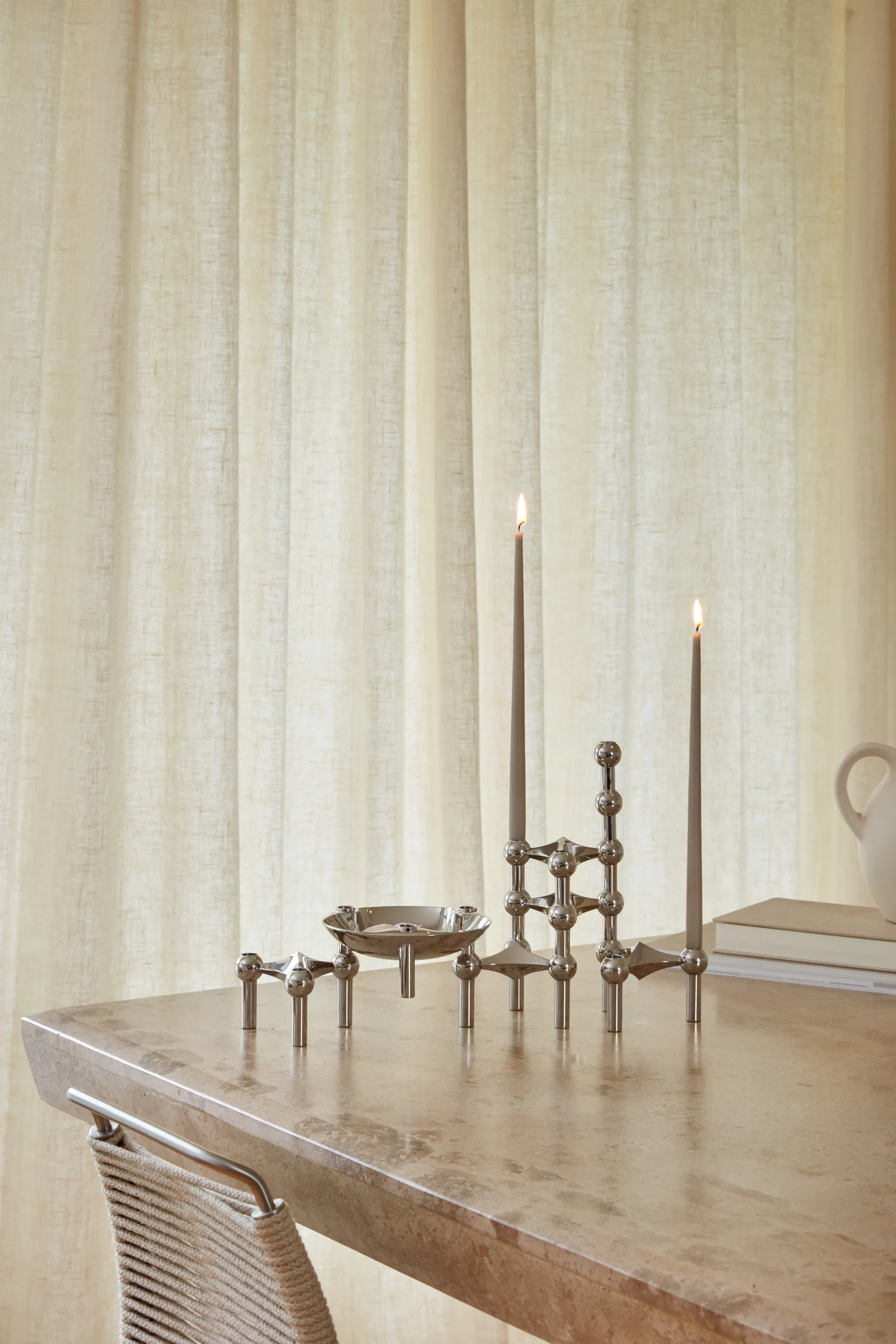 Candela STOFF by ester & erik grande, confezione da 4, Sand STOFF