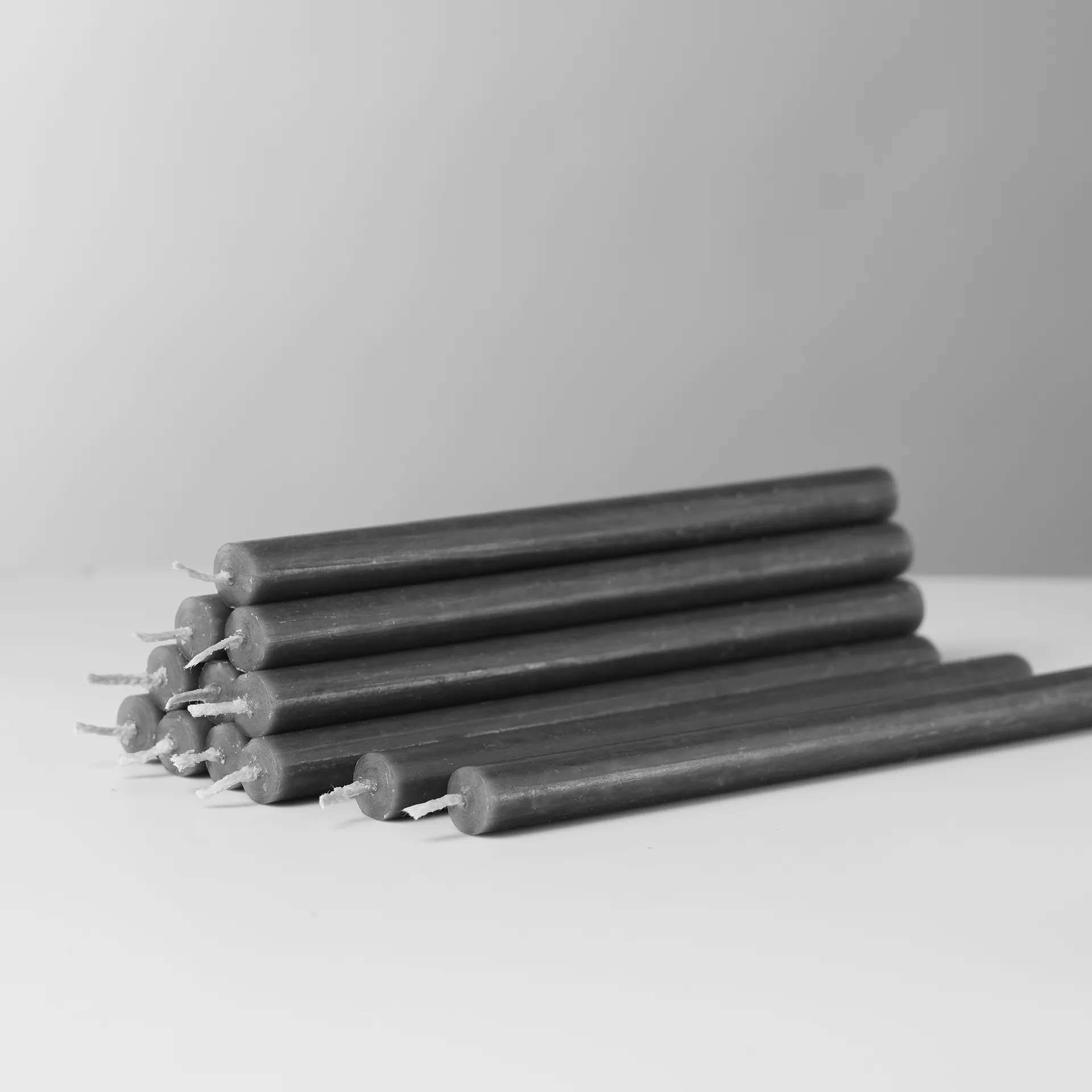 Candele Nagel confezione da 12, Antracite STOFF