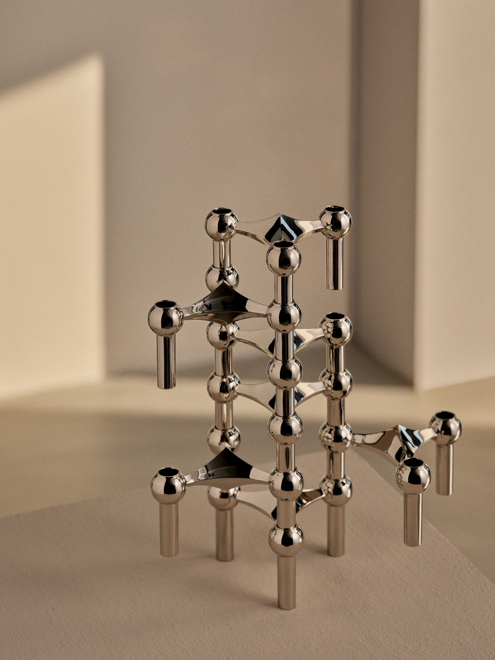 Candeliere STOFF Nagel 2 pezzi - Cromo STOFF