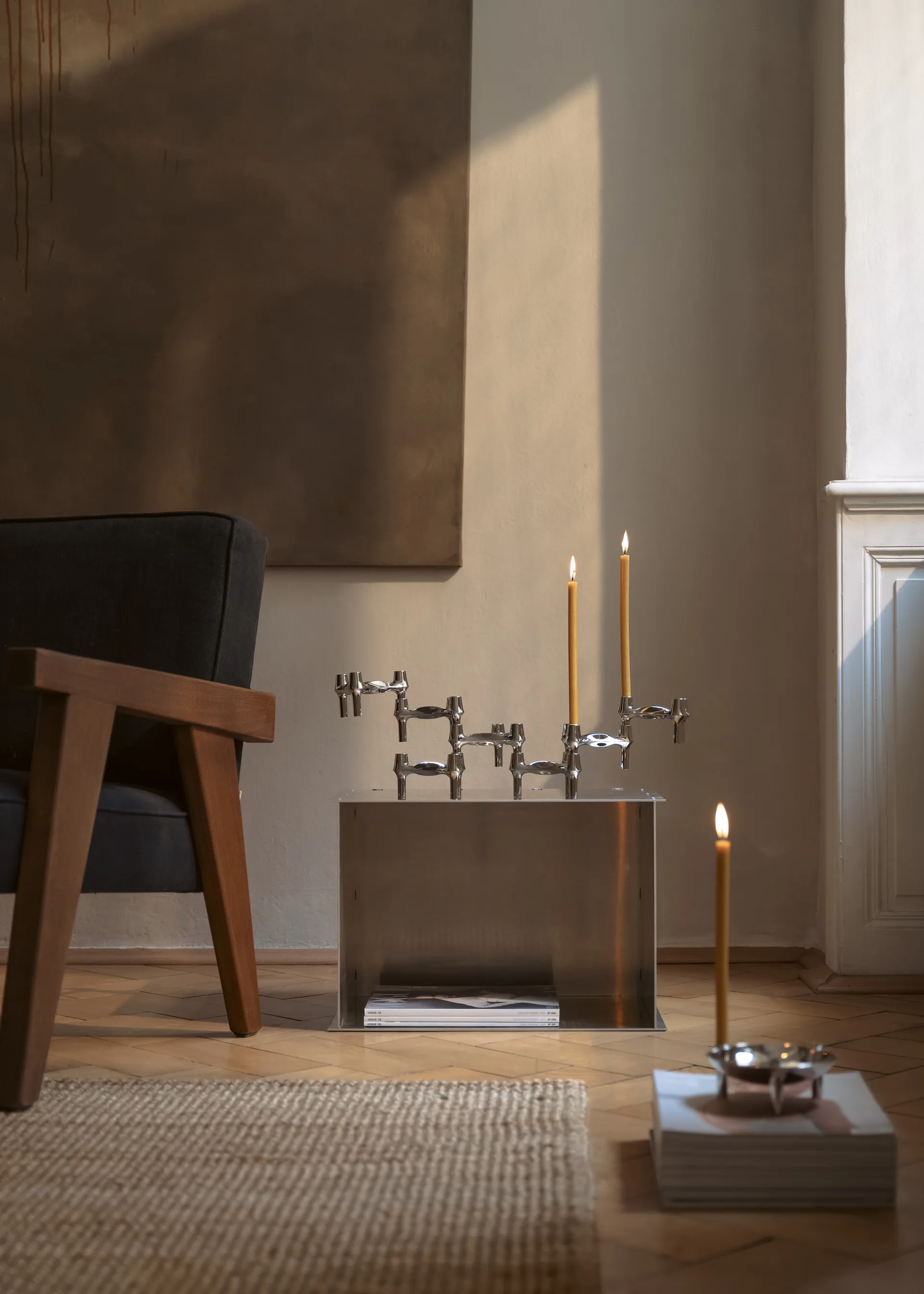 Candeliere STOFF Nagel BMF, confezione da 3, Cromo STOFF