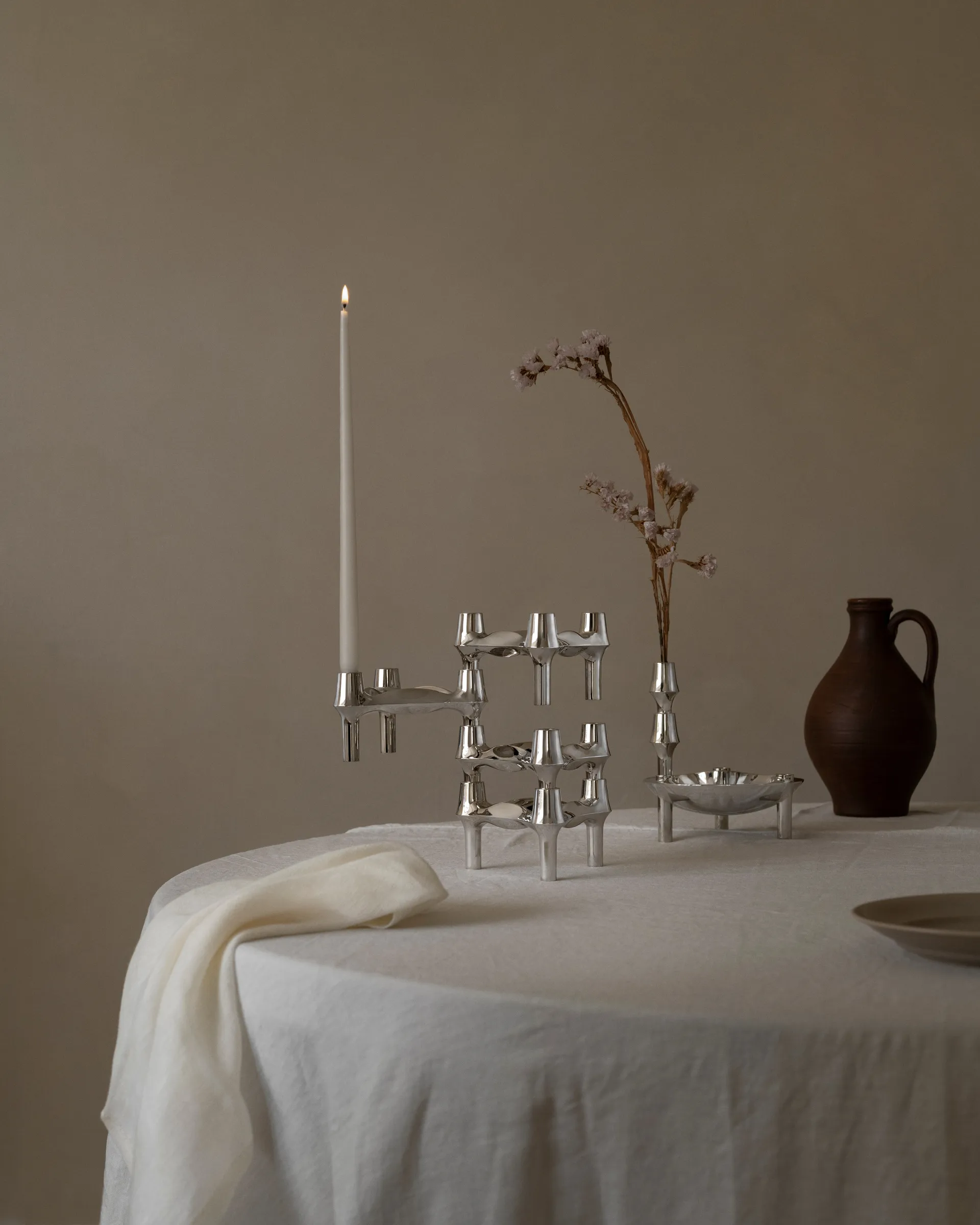 Candeliere STOFF Nagel BMF, confezione da 3, Cromo STOFF