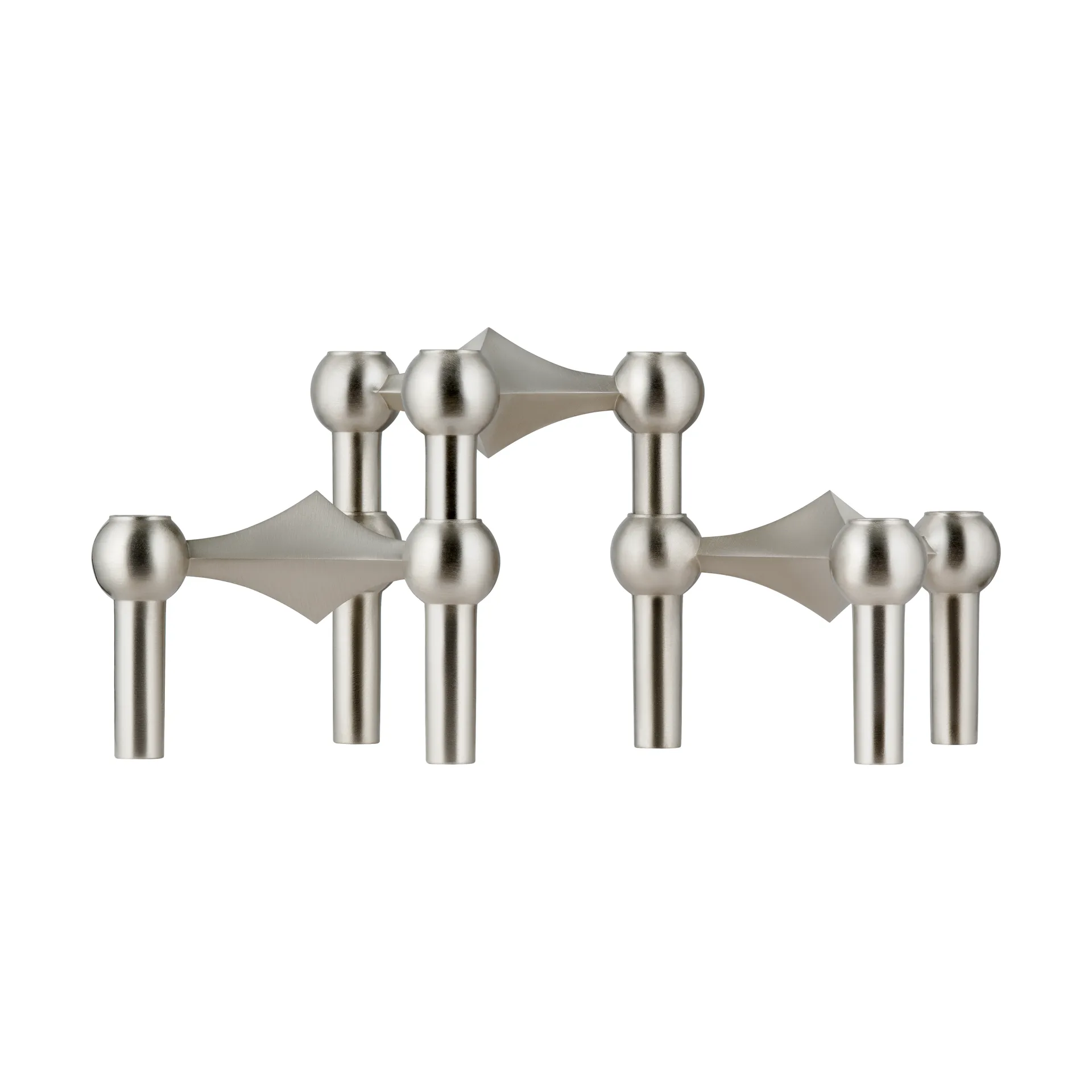 Candeliere STOFF Nagel confezione da 3, Cromo spazzolato STOFF