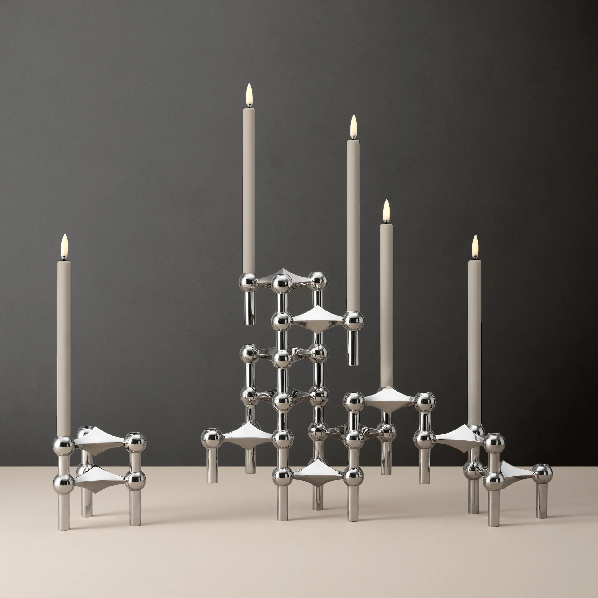 Lampada LED STOFF di Uyuni Lighting, confezione da 2, Sand STOFF