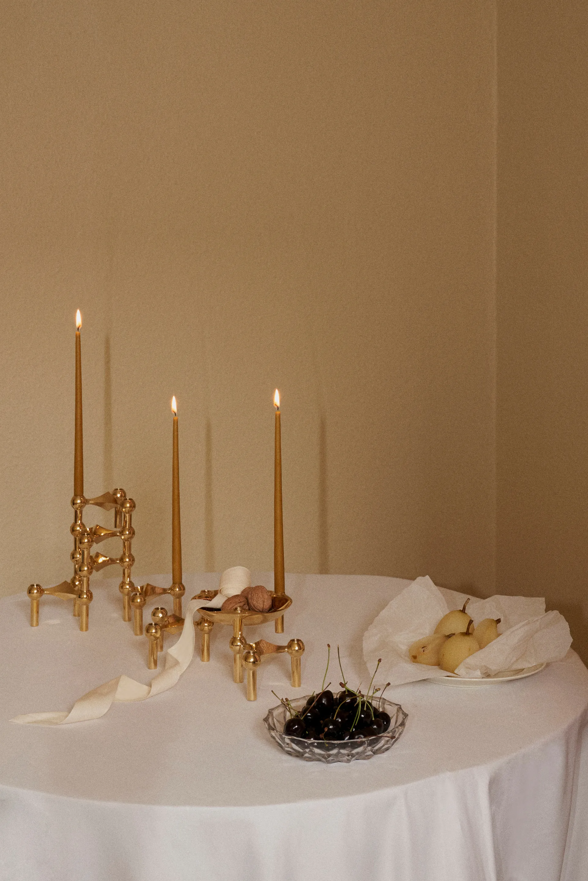 Candela STOFF Nagel by ester & erik, confezione da 6, ambra STOFF Nagel