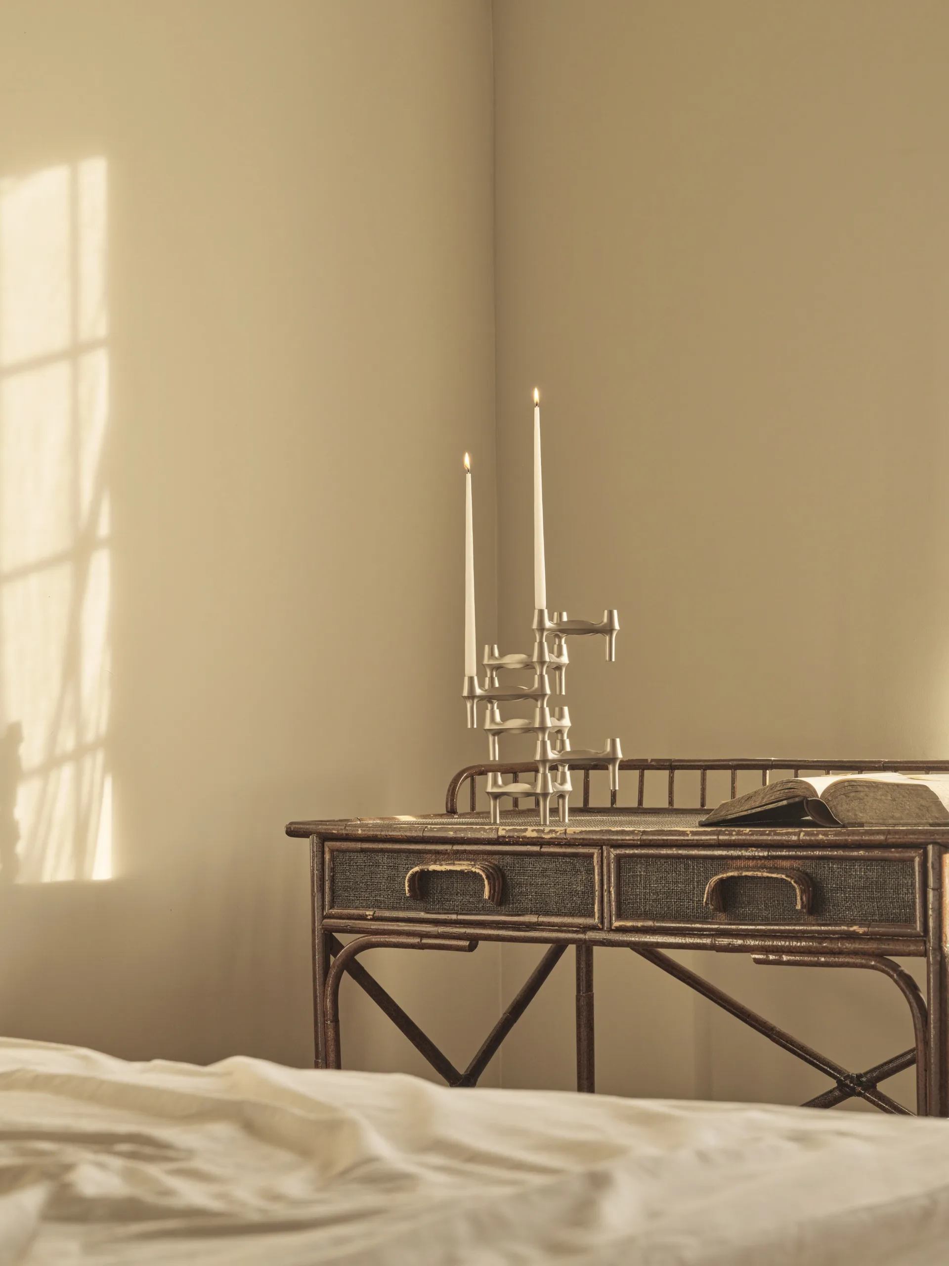 Candela STOFF Nagel by ester & erik, confezione da 6, Bianco STOFF Nagel