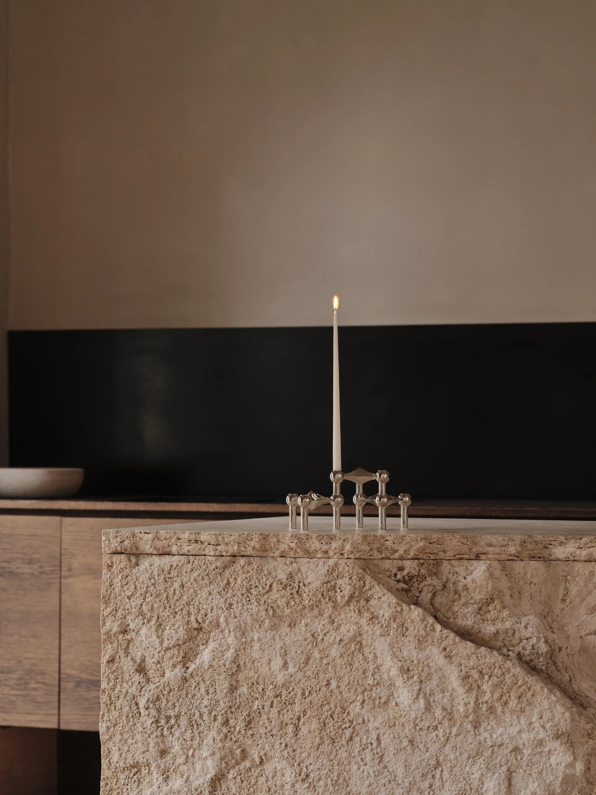 Candela STOFF Nagel by ester & erik, confezione da 6, Bianco STOFF Nagel