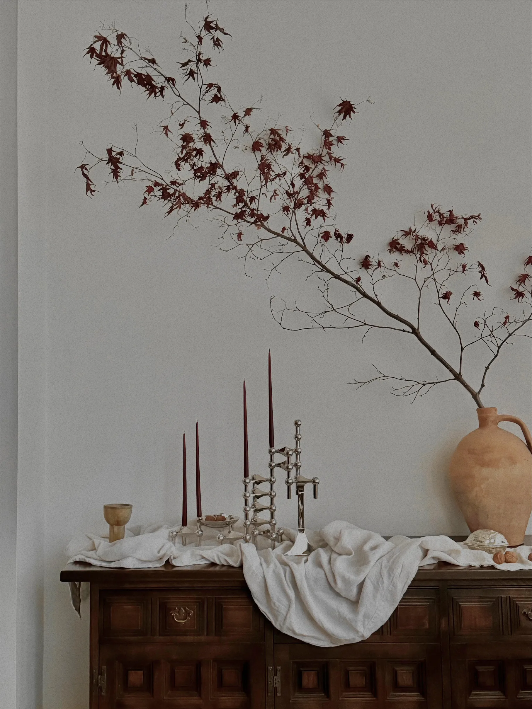 Candela STOFF Nagel by ester & erik, confezione da 6, Burgundy red STOFF Nagel