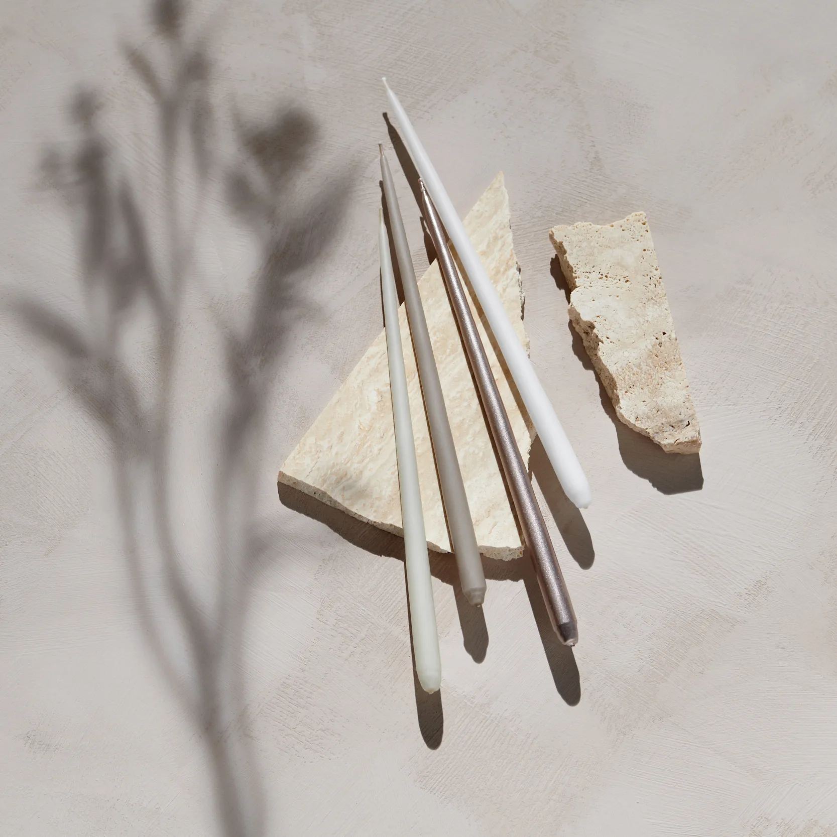 Candela STOFF Nagel by ester & erik, confezione da 6, Champagne STOFF Nagel