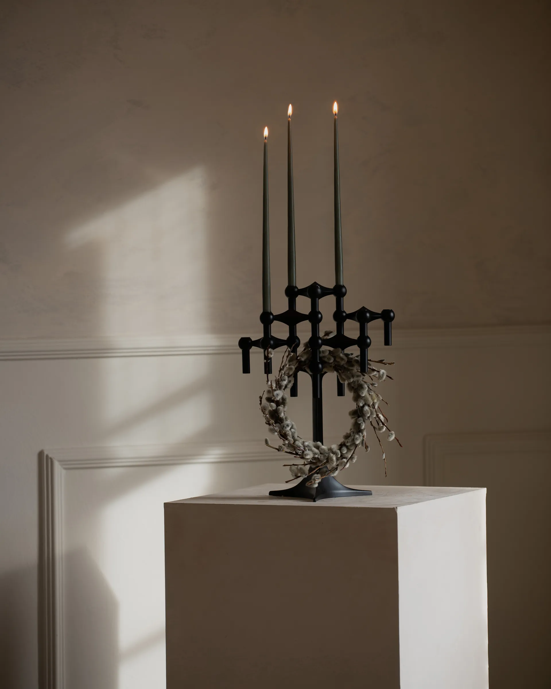 Candela STOFF Nagel by ester & erik, confezione da 6, Dusty green STOFF Nagel