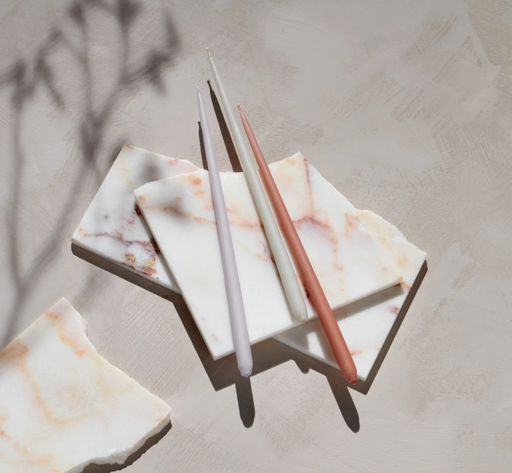 Candela STOFF Nagel by ester & erik, confezione da 6, Light lavender STOFF Nagel