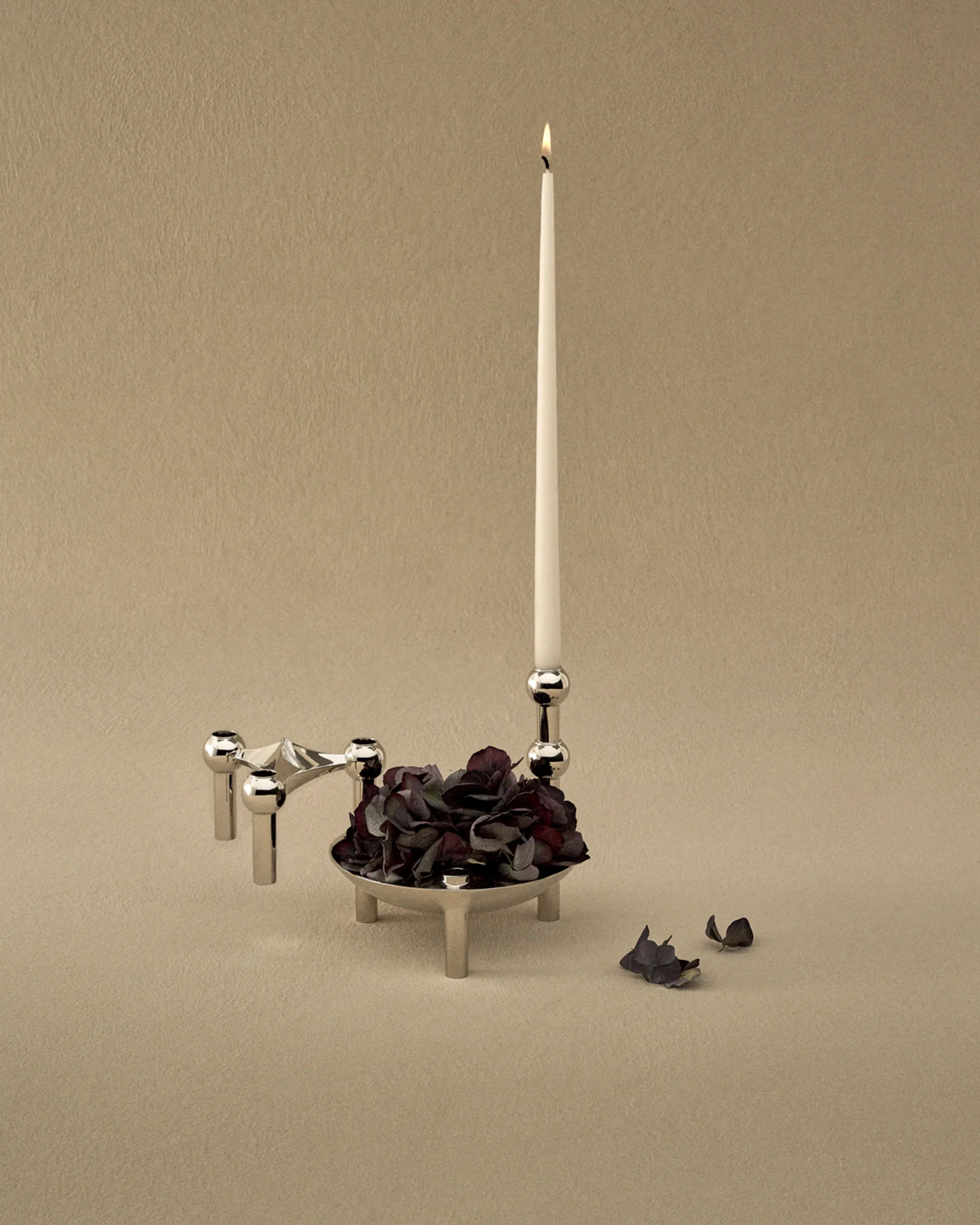 Candela STOFF Nagel by ester & erik, confezione da 6, Off-white STOFF Nagel