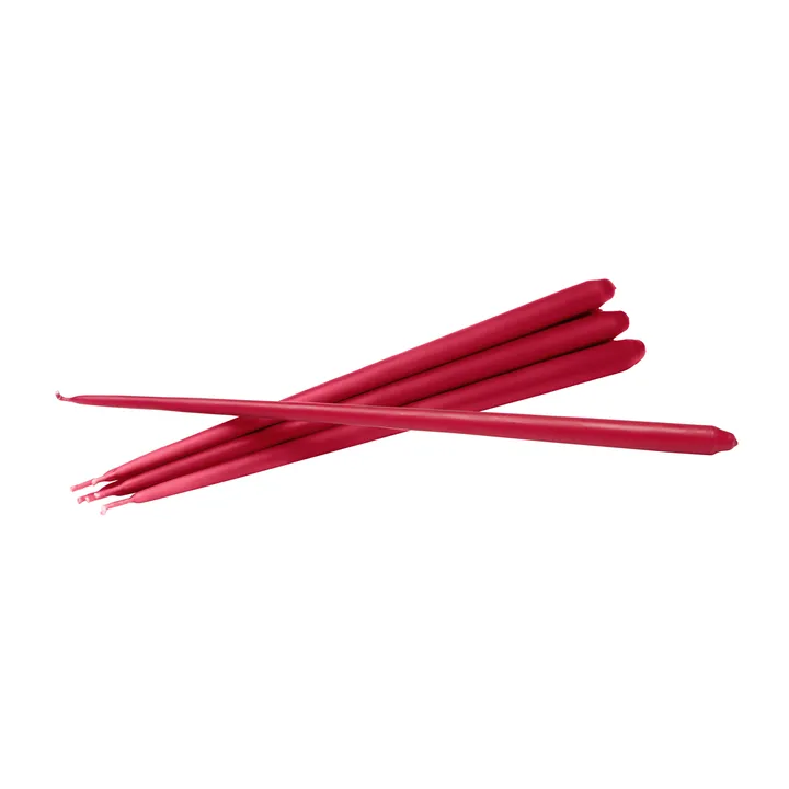 Candela STOFF Nagel by ester & erik, confezione da 6 - Rosso - STOFF Nagel