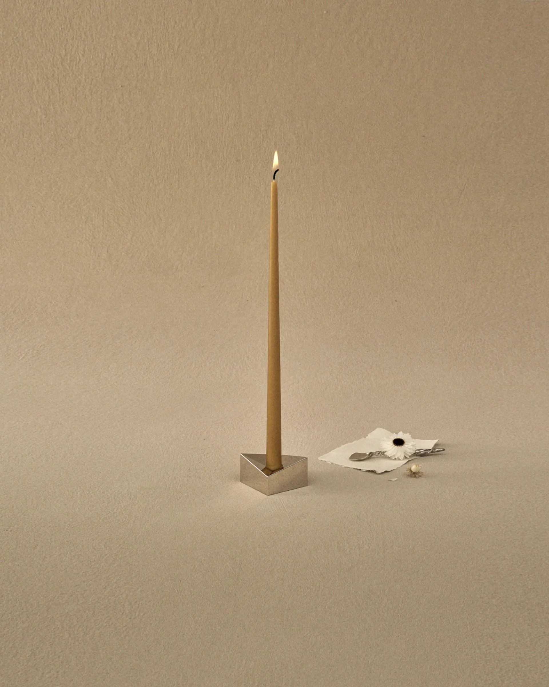 Candela STOFF Nagel by ester & erik, confezione da 6, Senape STOFF Nagel