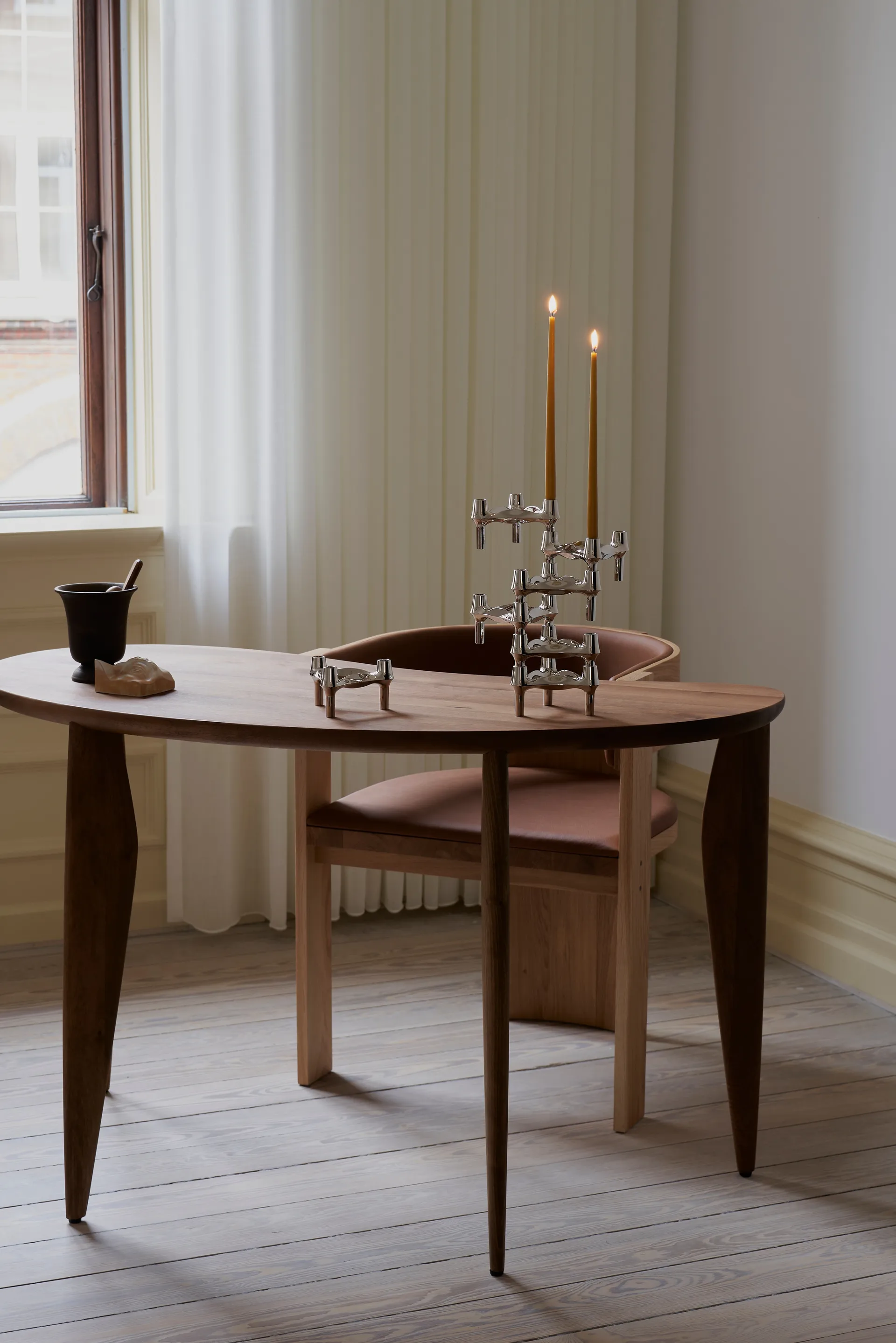 Candela STOFF Nagel by ester & erik, confezione da 6, Senape STOFF Nagel