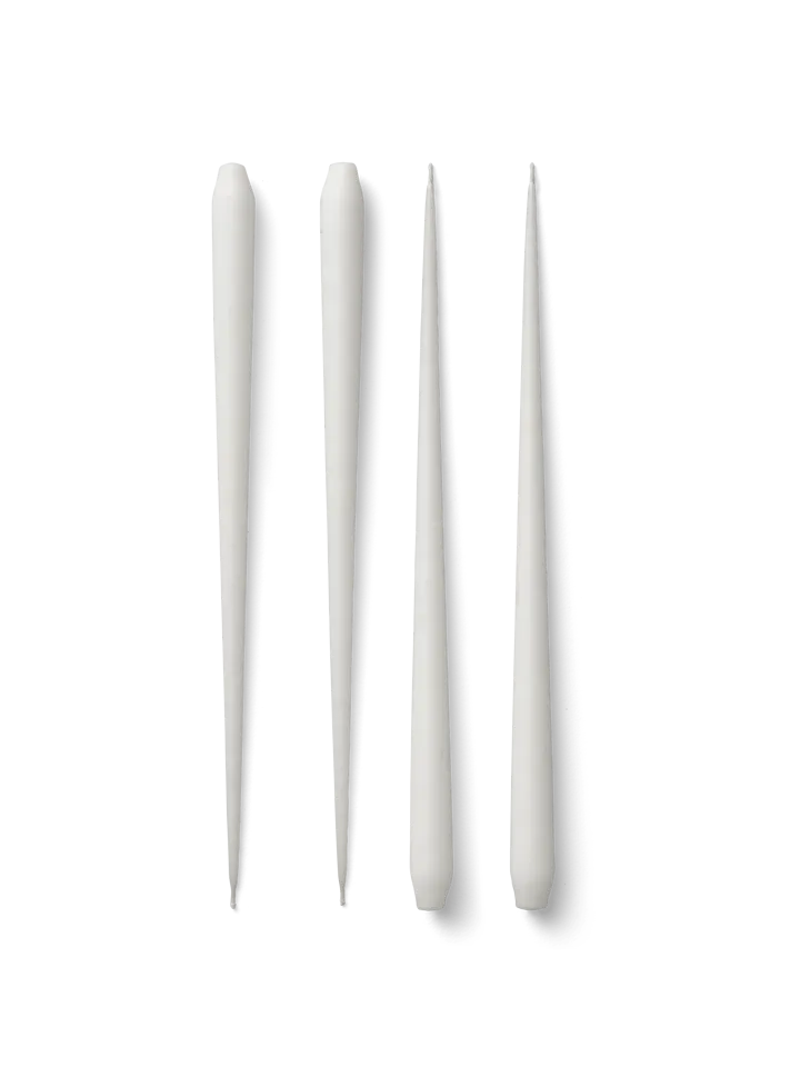 Candela STOFF Nagel by ester & erik grande, confezione da 4 - Bianco - STOFF Nagel