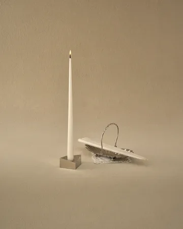 Candela STOFF Nagel by ester & erik grande, confezione da 4 - Off-white - STOFF Nagel