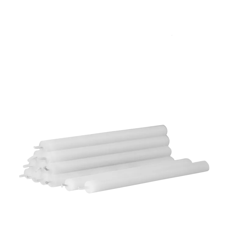 Candele Nagel confezione da 12, bianco STOFF Nagel