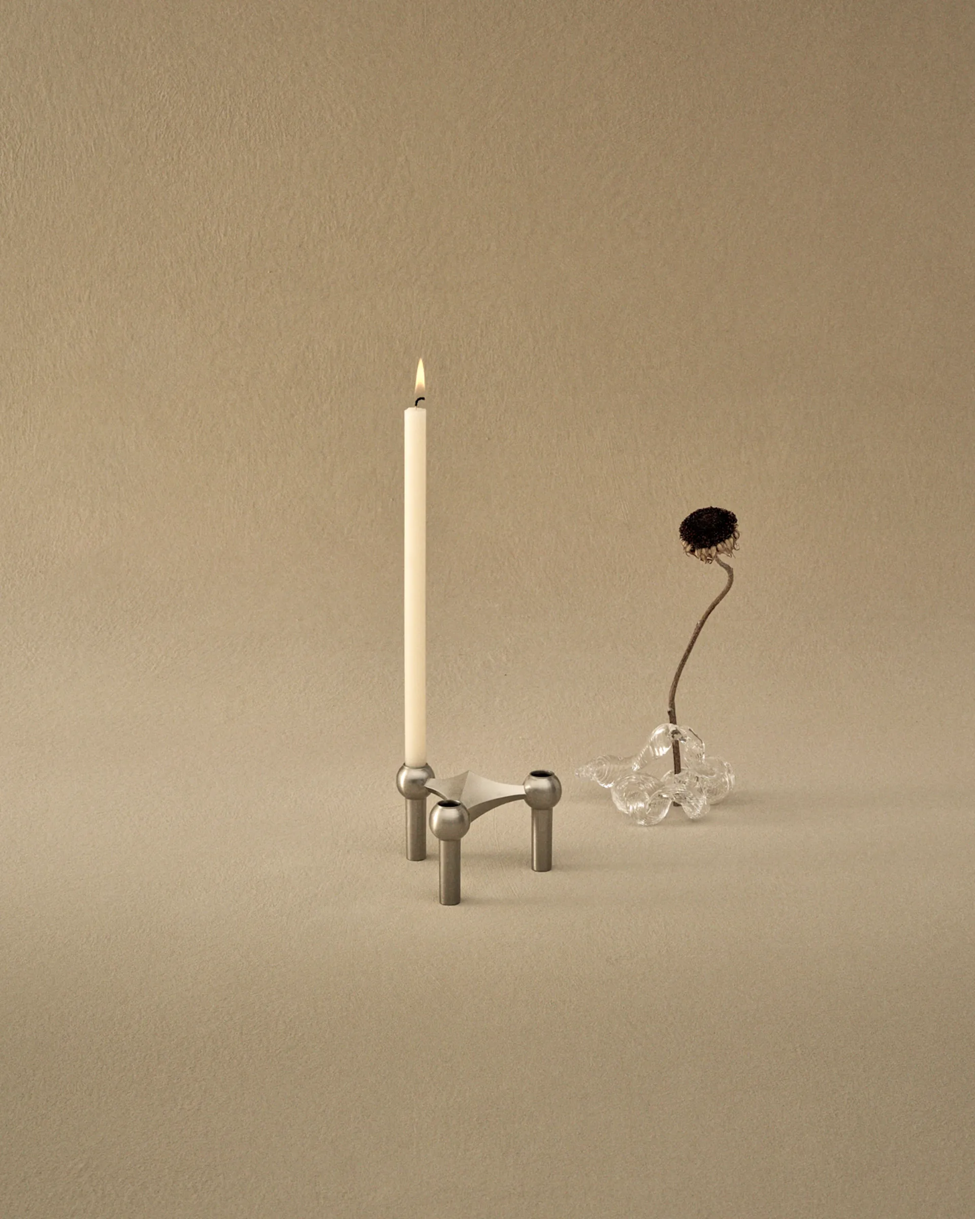 Candele Nagel confezione da 8, Crema STOFF Nagel