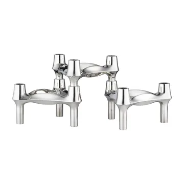 Candeliere STOFF Nagel BMF, confezione da 3 - Cromo - STOFF Nagel