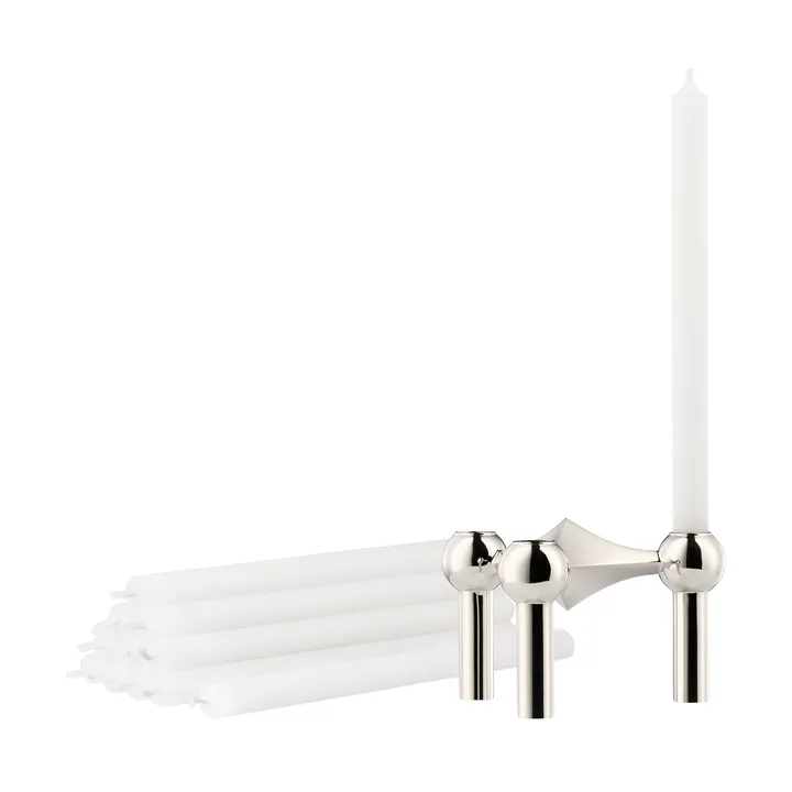 Candeliere STOFF Nagel + candele confezione da 12 - STOFF Nagel