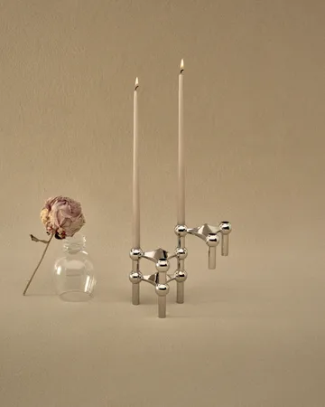 Candeliere STOFF Nagel confezione da 3 - cromo - STOFF Nagel