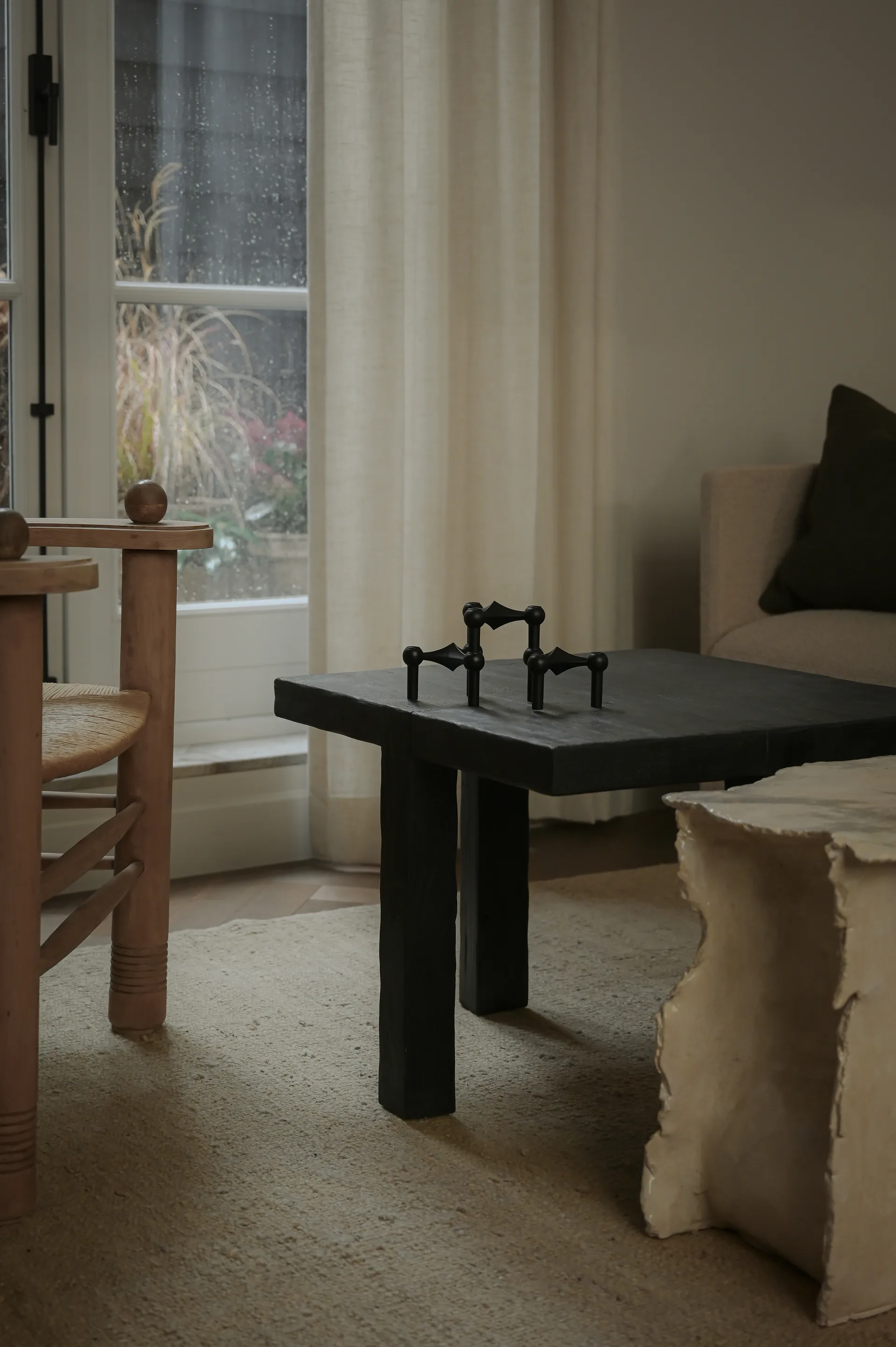 Candeliere STOFF Nagel confezione da 3, nero STOFF Nagel