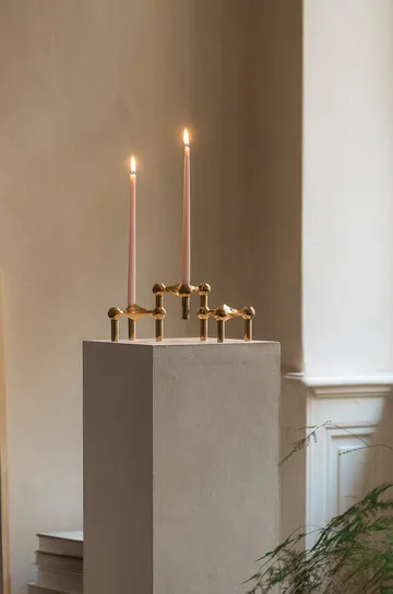 Candeliere STOFF Nagel confezione da 3 - ottone - STOFF Nagel