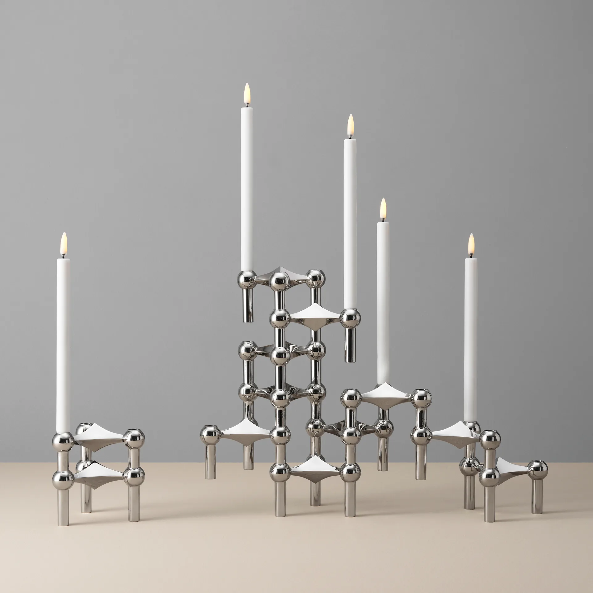 Lampada LED STOFF Nagel di Uyuni Lighting, confezione da 2, bianco STOFF Nagel