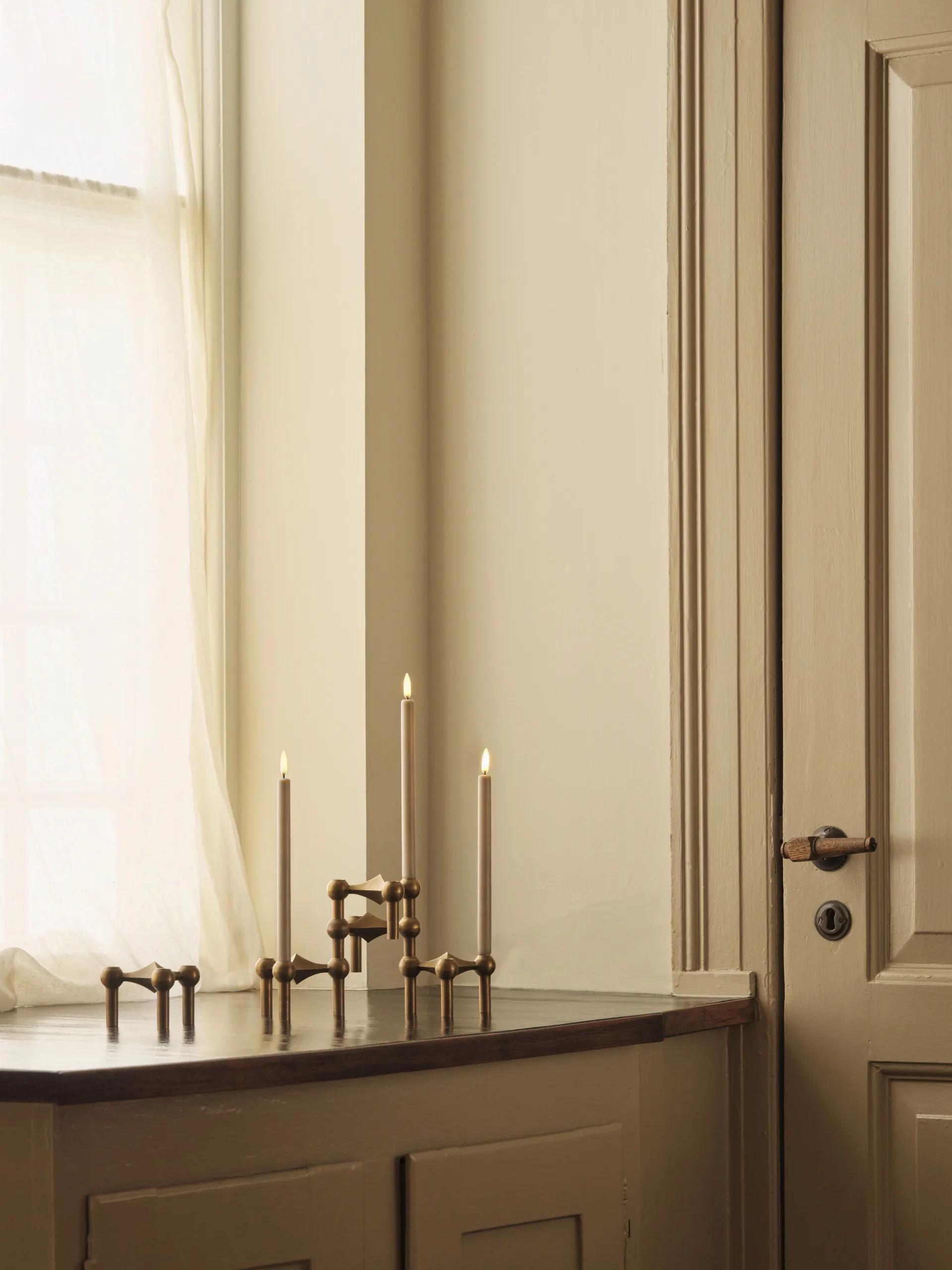 Lampada LED STOFF Nagel di Uyuni Lighting, confezione da 2, Sand STOFF Nagel