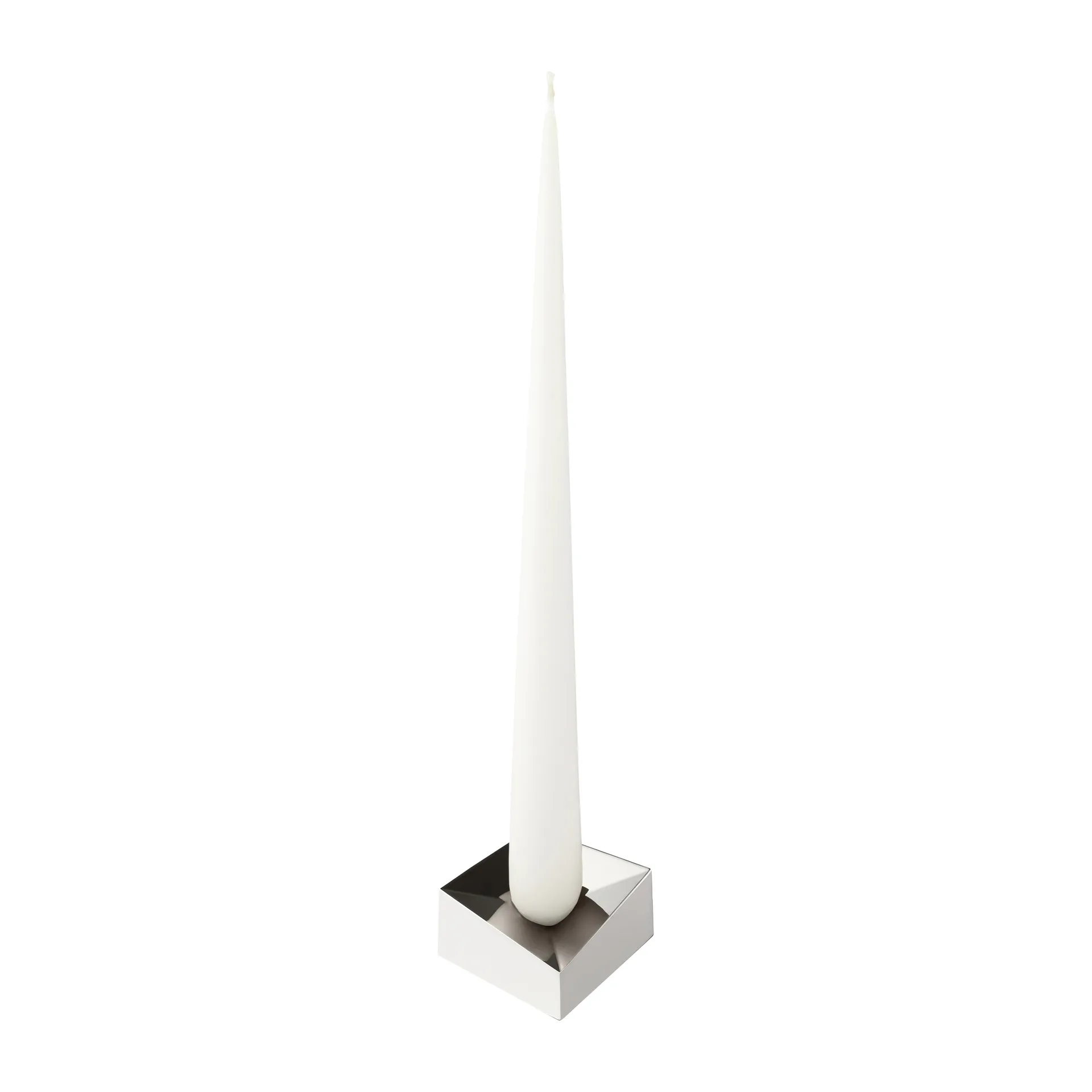 Portacandela grande STOFF Nagel Reflect 3,2 cm, Cromo STOFF Nagel
