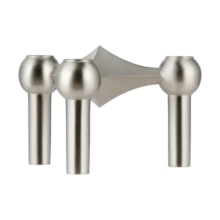 Portacandela Nagel - Cromo spazzolato - STOFF Nagel