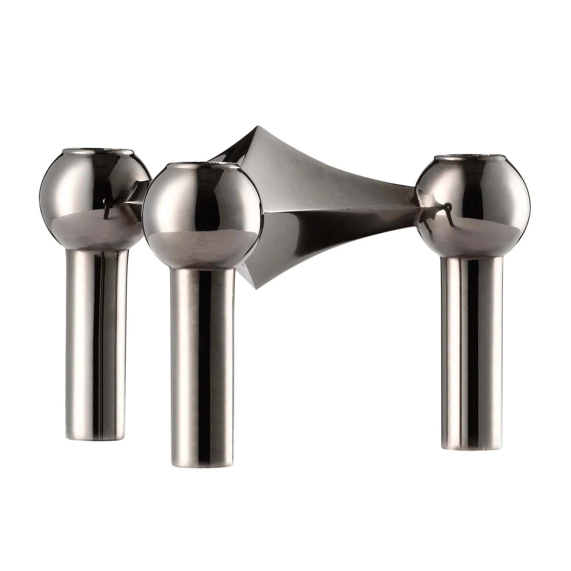 Portacandela Nagel, Nero cromo STOFF Nagel